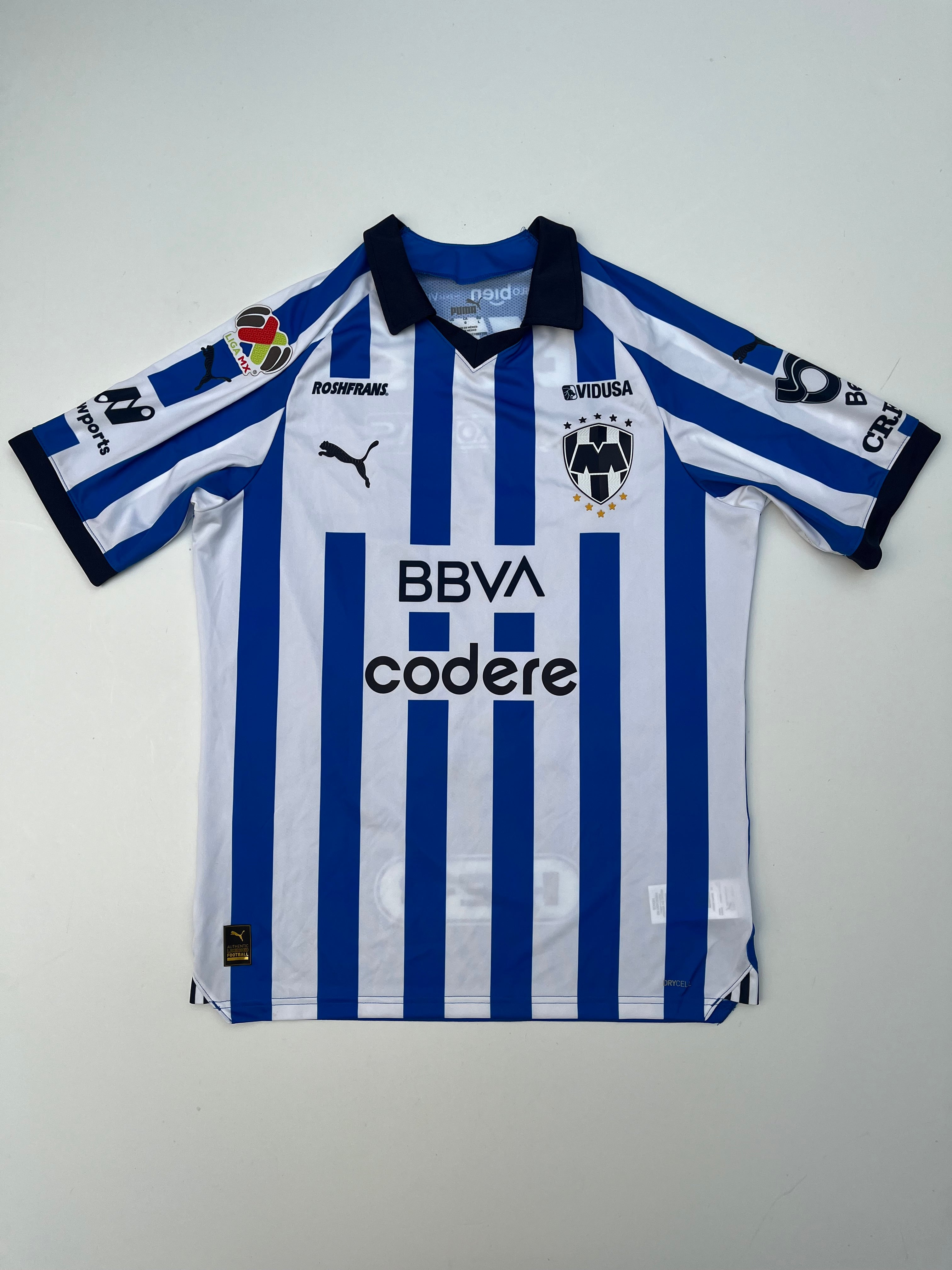 Jersey Rayados Monterrey Local 2023 2024 Match Worn Luis Romo (L)