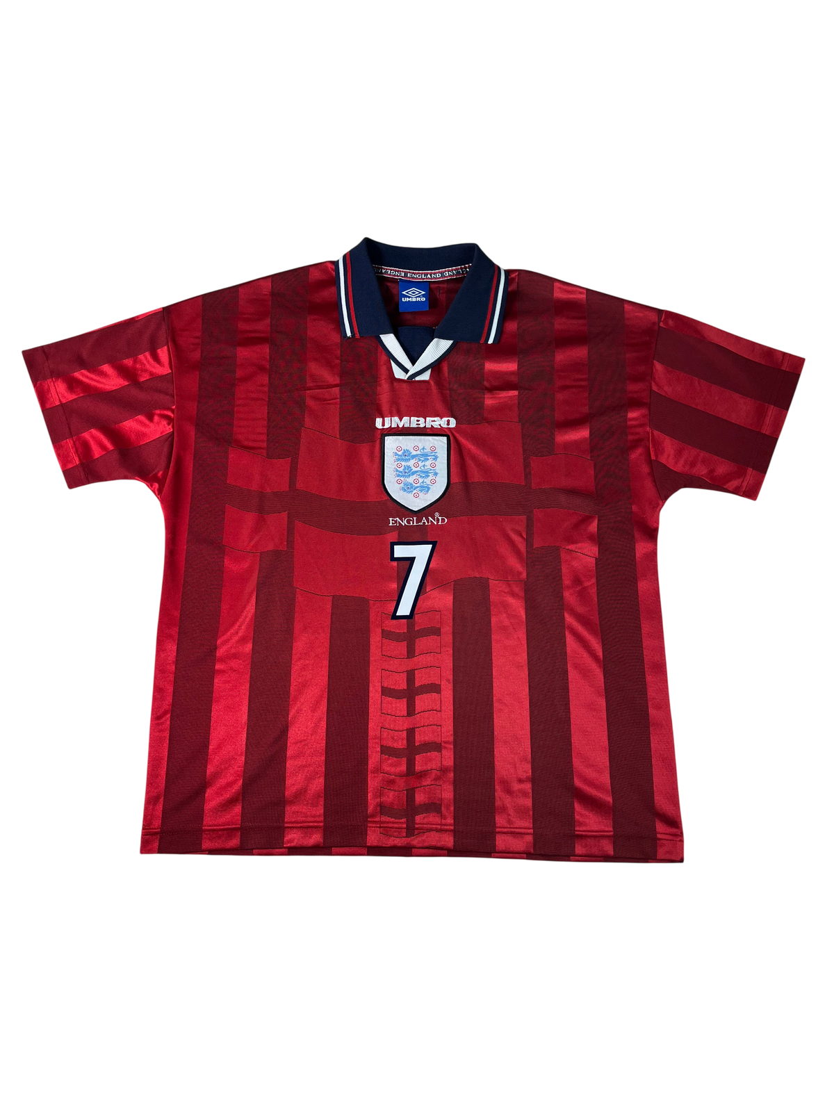 Jersey Inglaterra Visita 1998 2000 David Beckham (L)