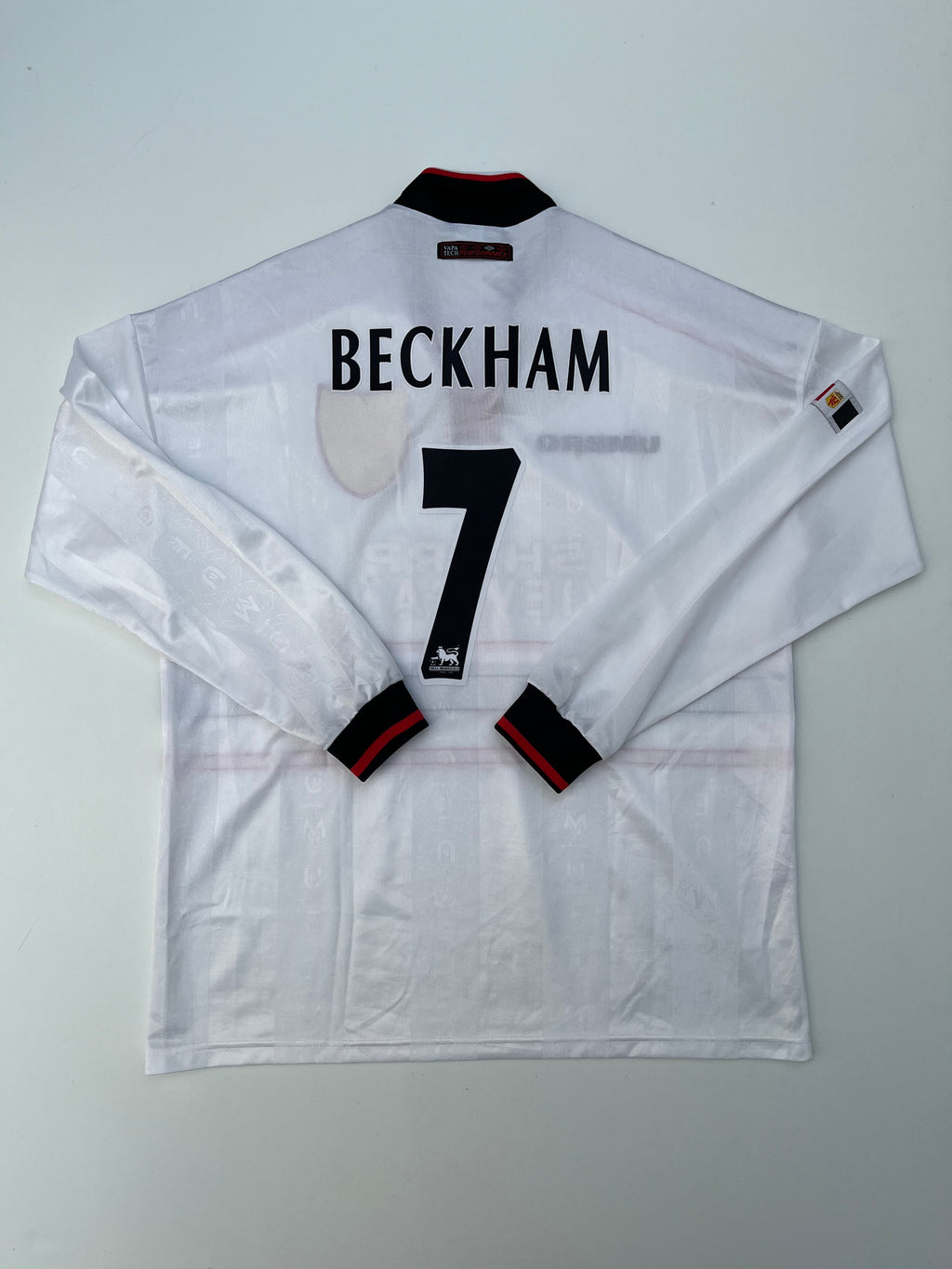 Jersey Manchester United Visita 1998 1999 Manga Larga David Beckham (XL)