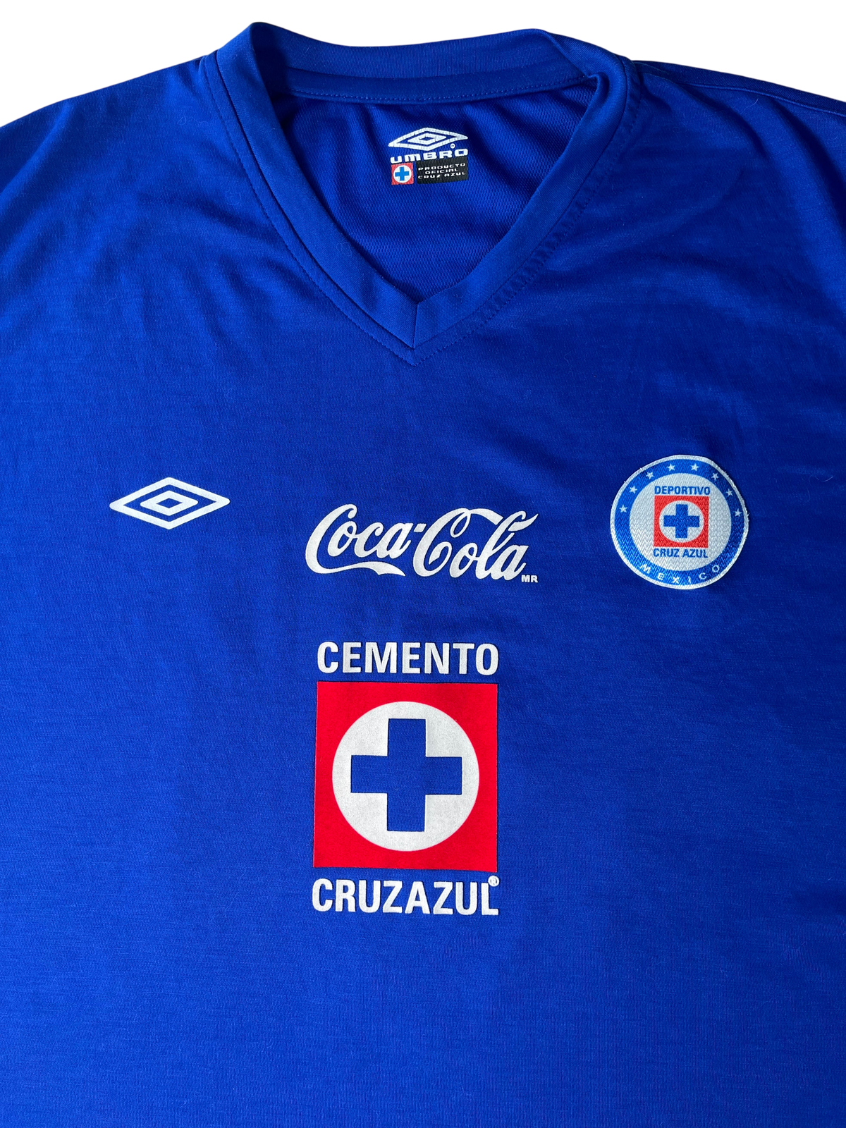 Jersey Cruz Azul Local *Versión Básica* 2013 2014 Autografiada Christian "Chaco" Giménez (XL)