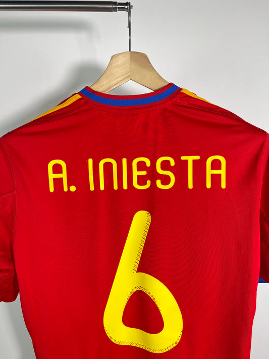 Jersey España Local 2010 2011 Andrés Iniesta (M)