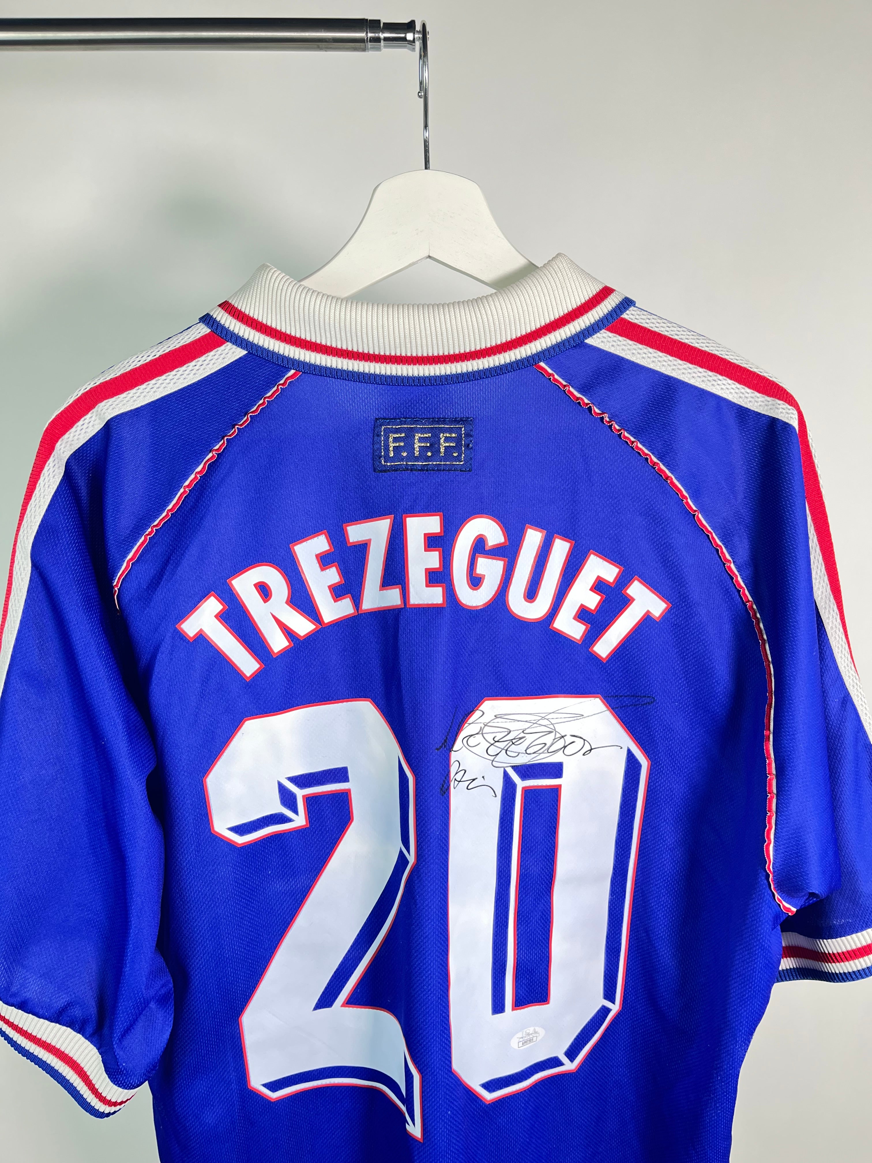 Jersey Francia Local 1998 2000 Autografiado David Trezeguet (L)