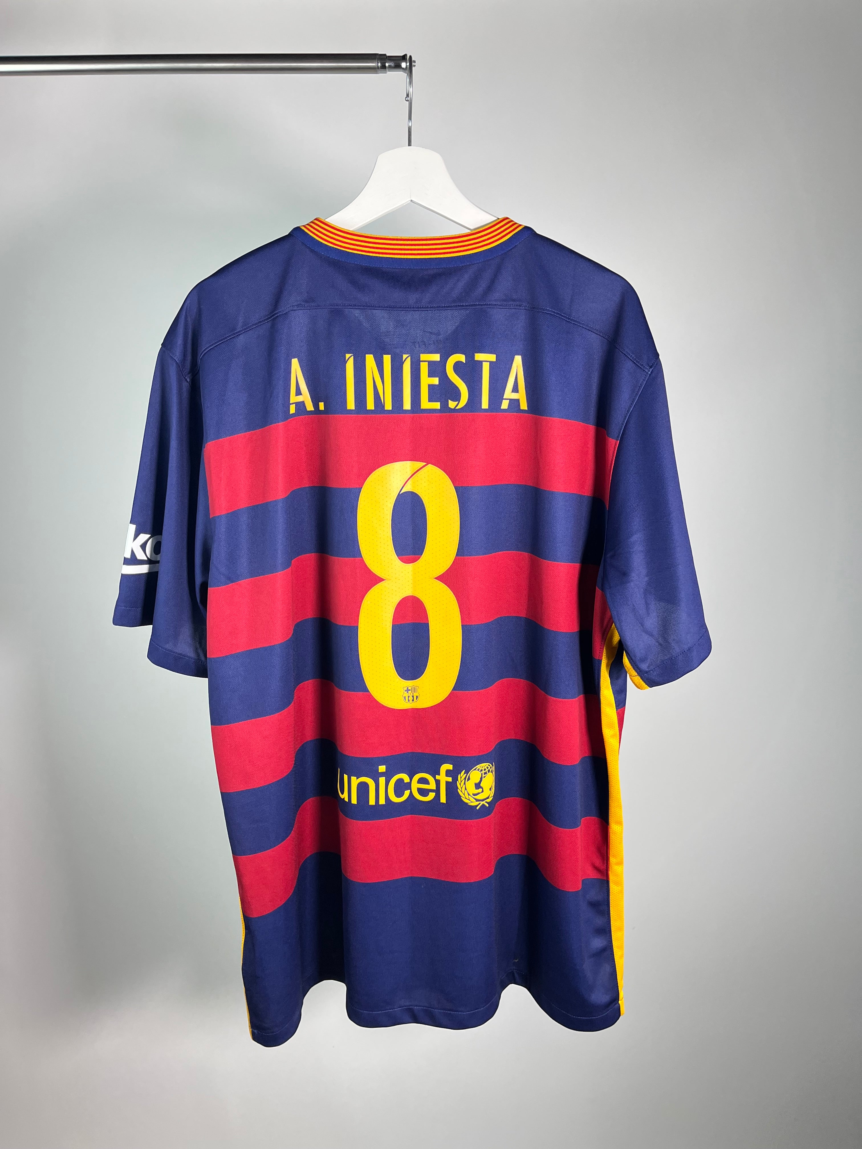 Jersey Barcelona Local 2015 2016 Andrés Iniesta (XXL)
