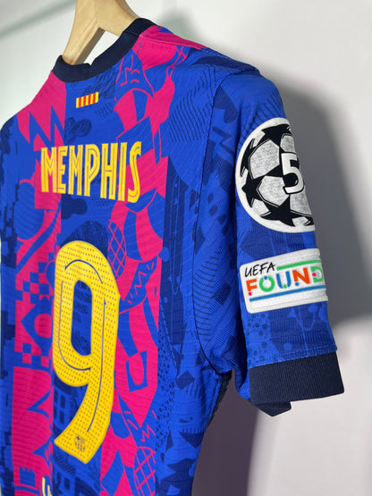 Jersey Barcelona Tercera 2021 2022 Versión Jugador *C/Etiquetas* Memphis Depay (M)