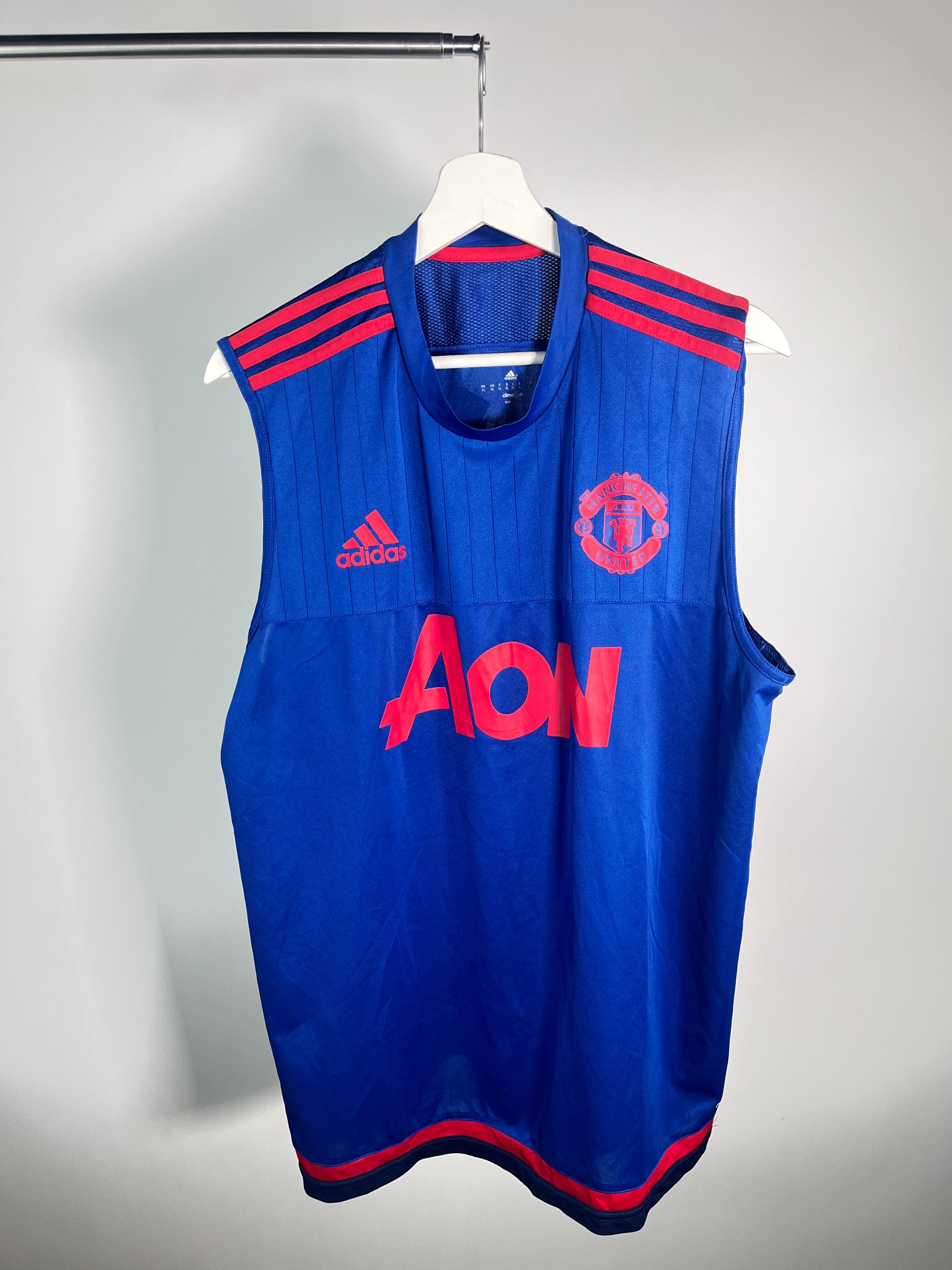 Jersey Manchester United Entrenamiento 2015 2016 Versión Jugador *Sin Mangas* (XL)