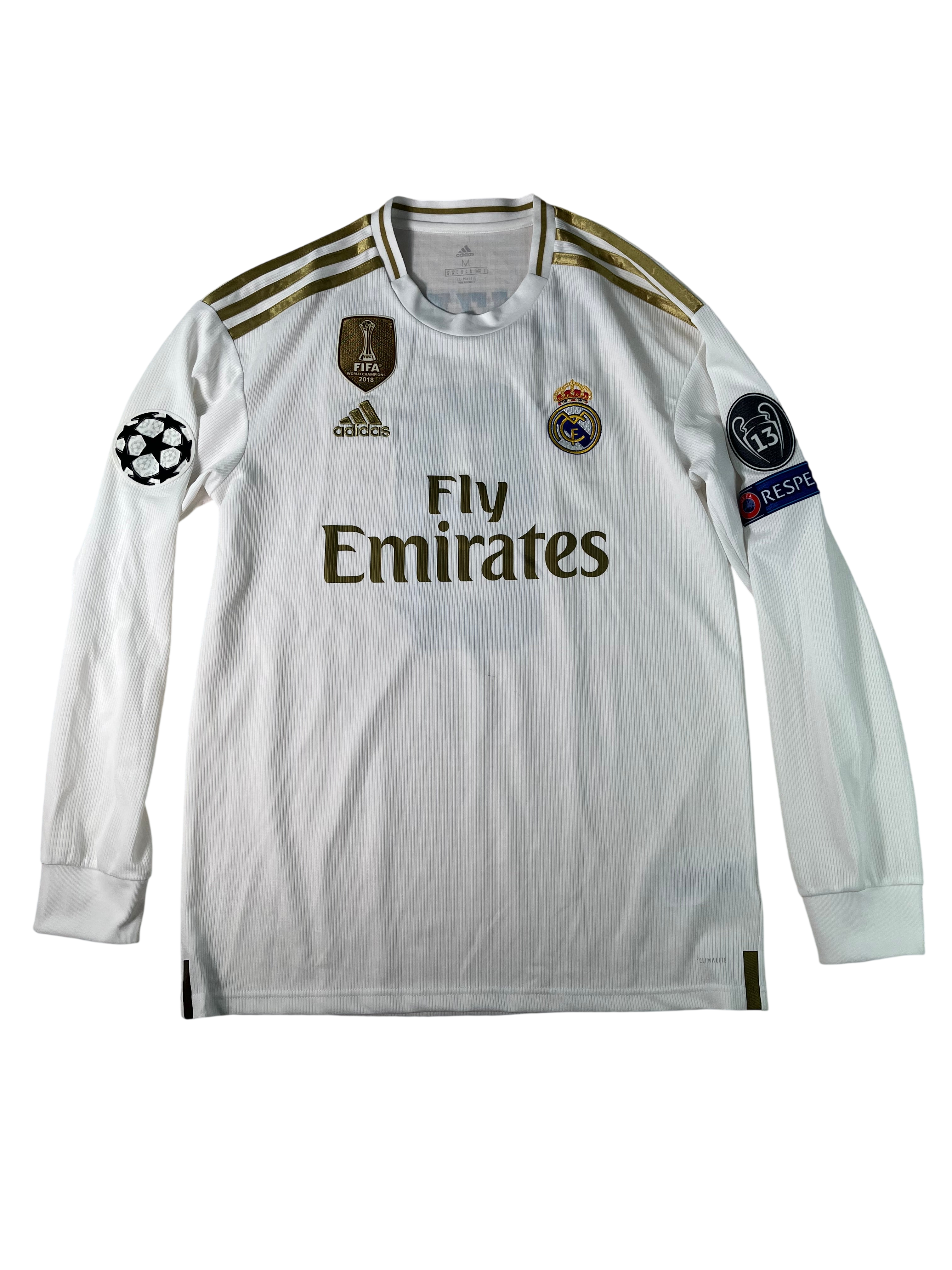 Jersey Real Madrid Local *Champions League* 2019 2020 Manga Larga Karim Benzema (M)
