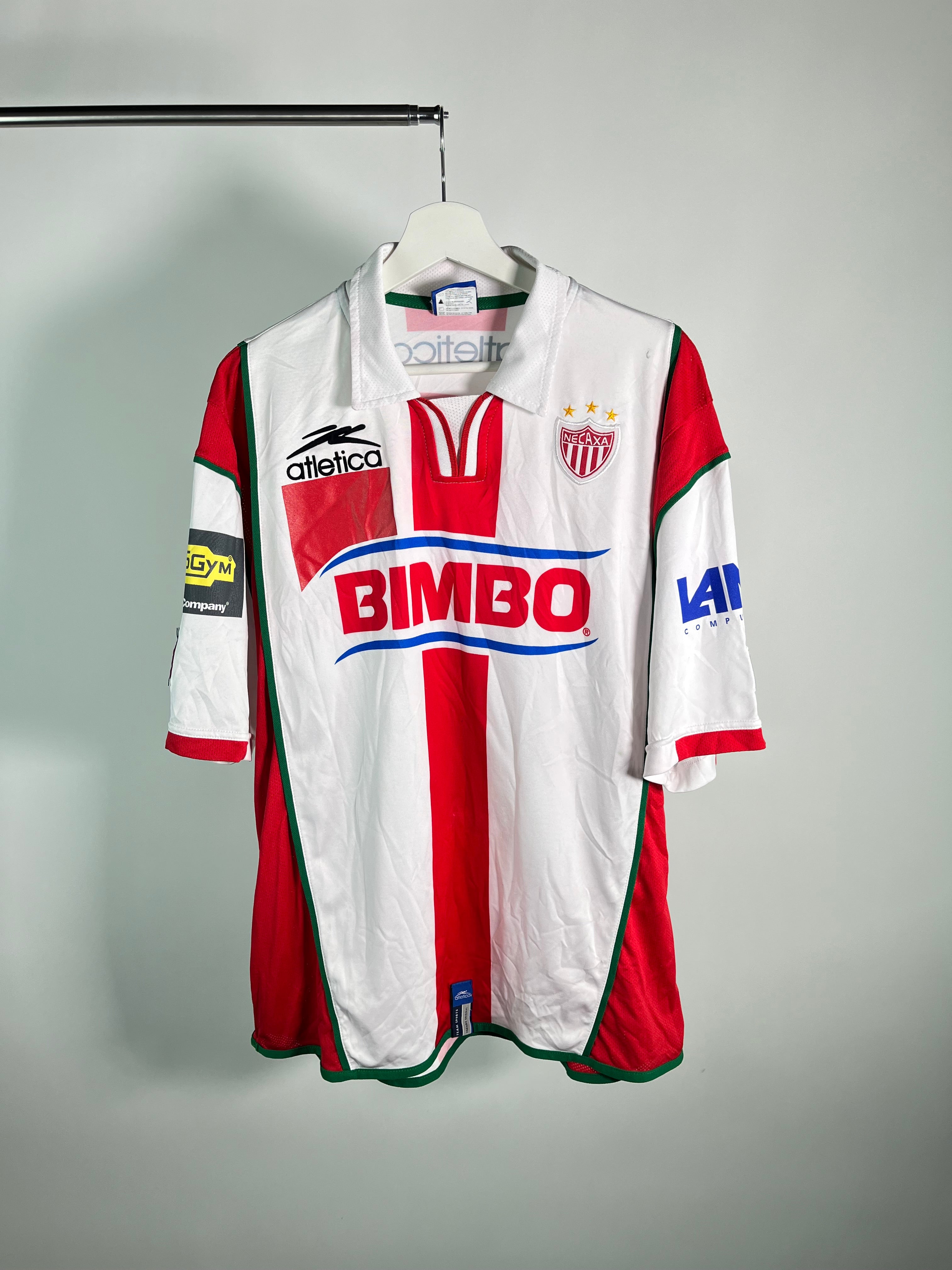 Jersey Necaxa Local 2004 2005 Utilería Carlos González (XL)