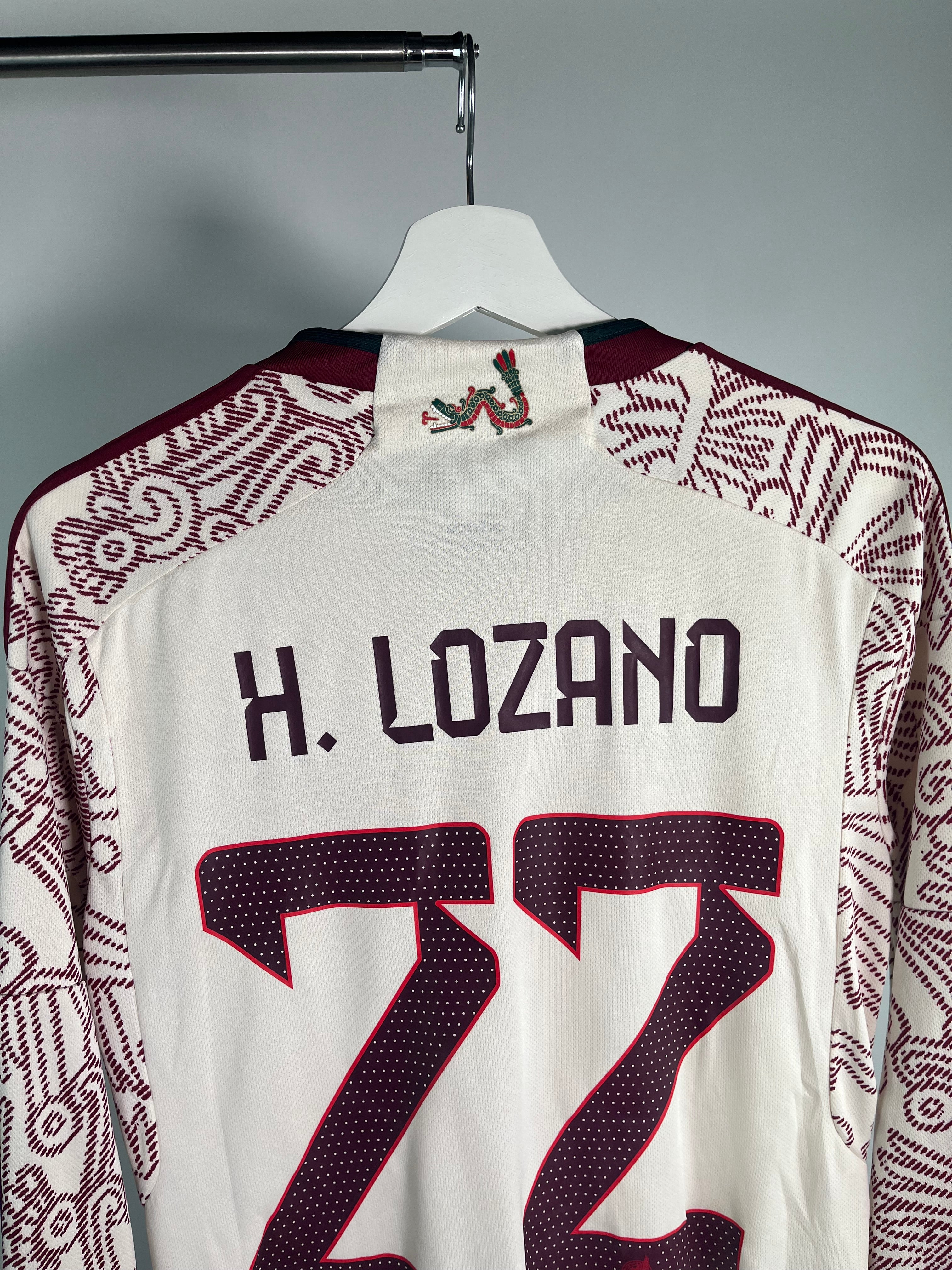 Jersey México Visita 2022 2023 Manga Larga Hirving "Chucky" Lozano  (S)