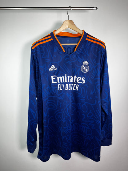 Jersey Real Madrid Visita 2021 2022 Manga Larga Toni Kroos (XXL)