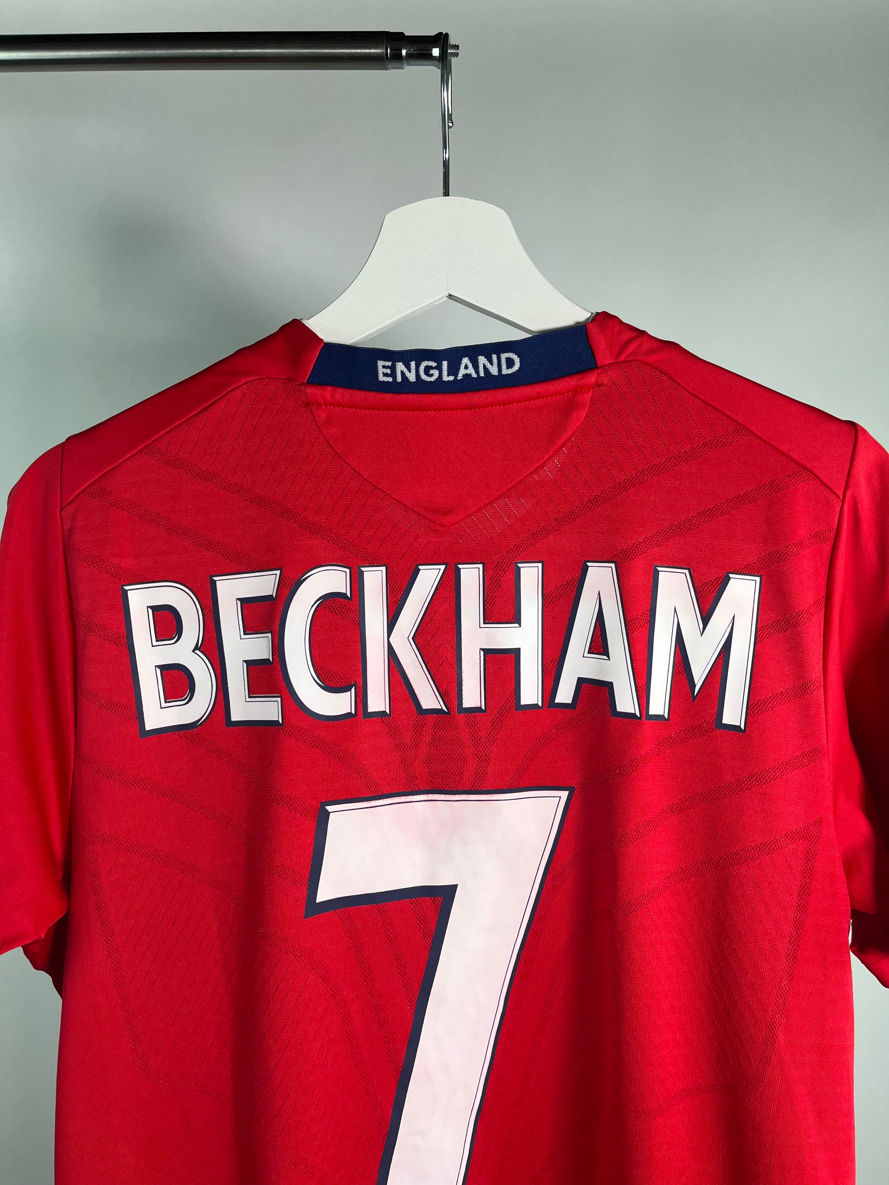 Jersey Inglaterra Visita 2008 2010 *Match Detail vs Francia* David Beckham (S)