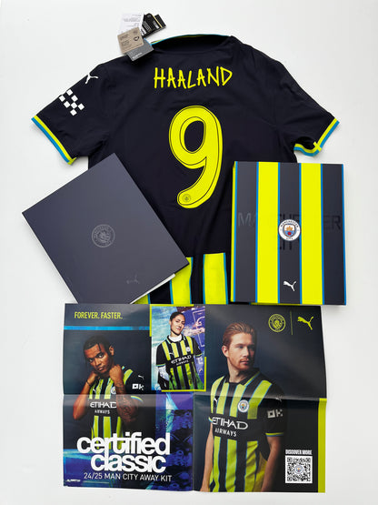 Jersey Manchester City Visita 2024 2025 Versión Jugador *Con Caja* Erling Haaland (M)