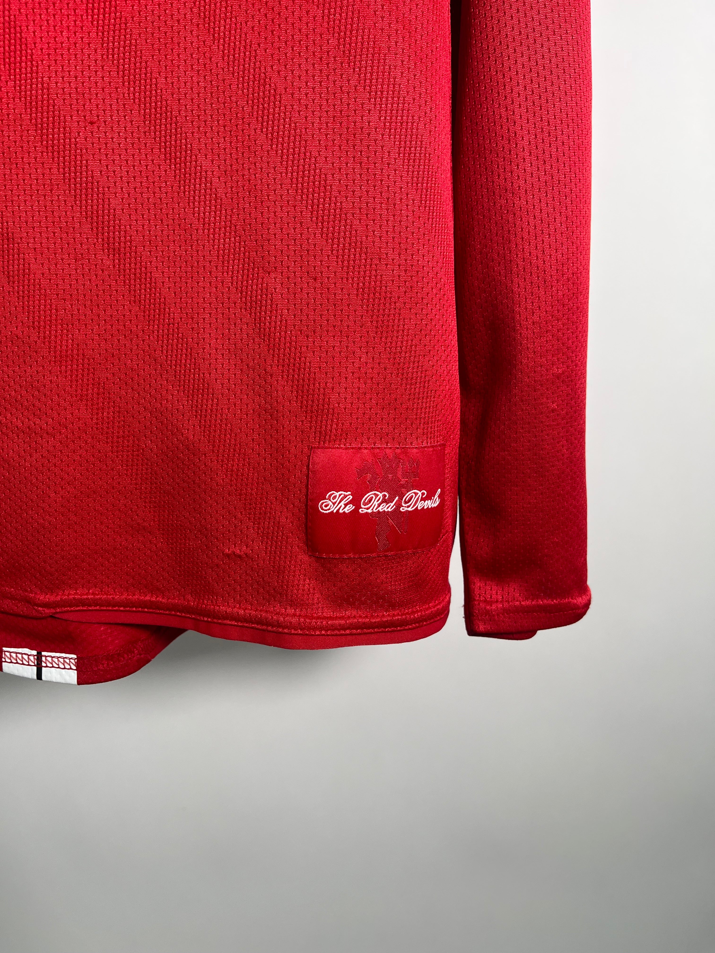 Jersey Manchester United Local 2008 2009 Manga Larga Cristiano Ronaldo (M)