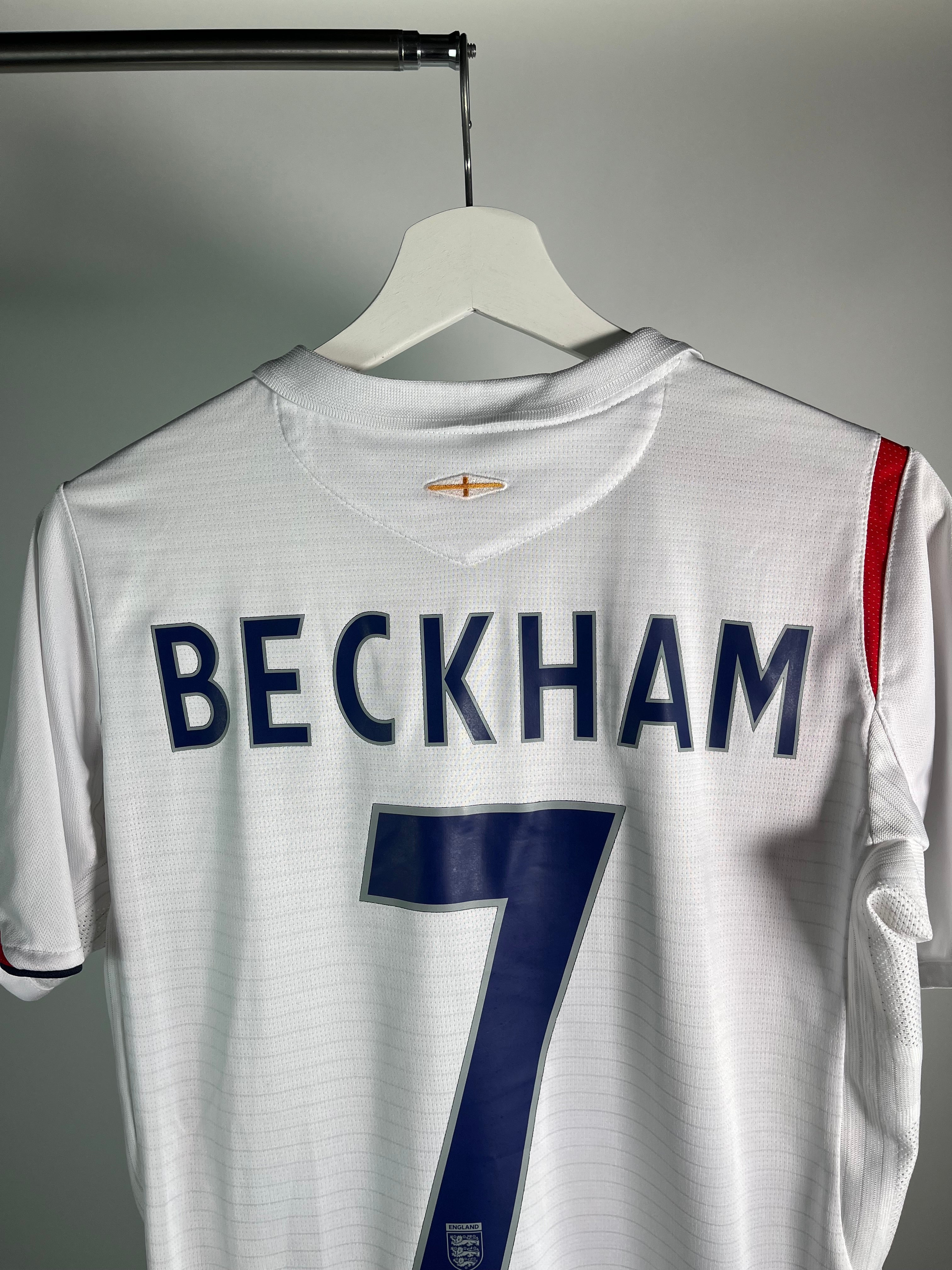 Jersey Inglaterra Local 2006 2008 David Beckham (S)
