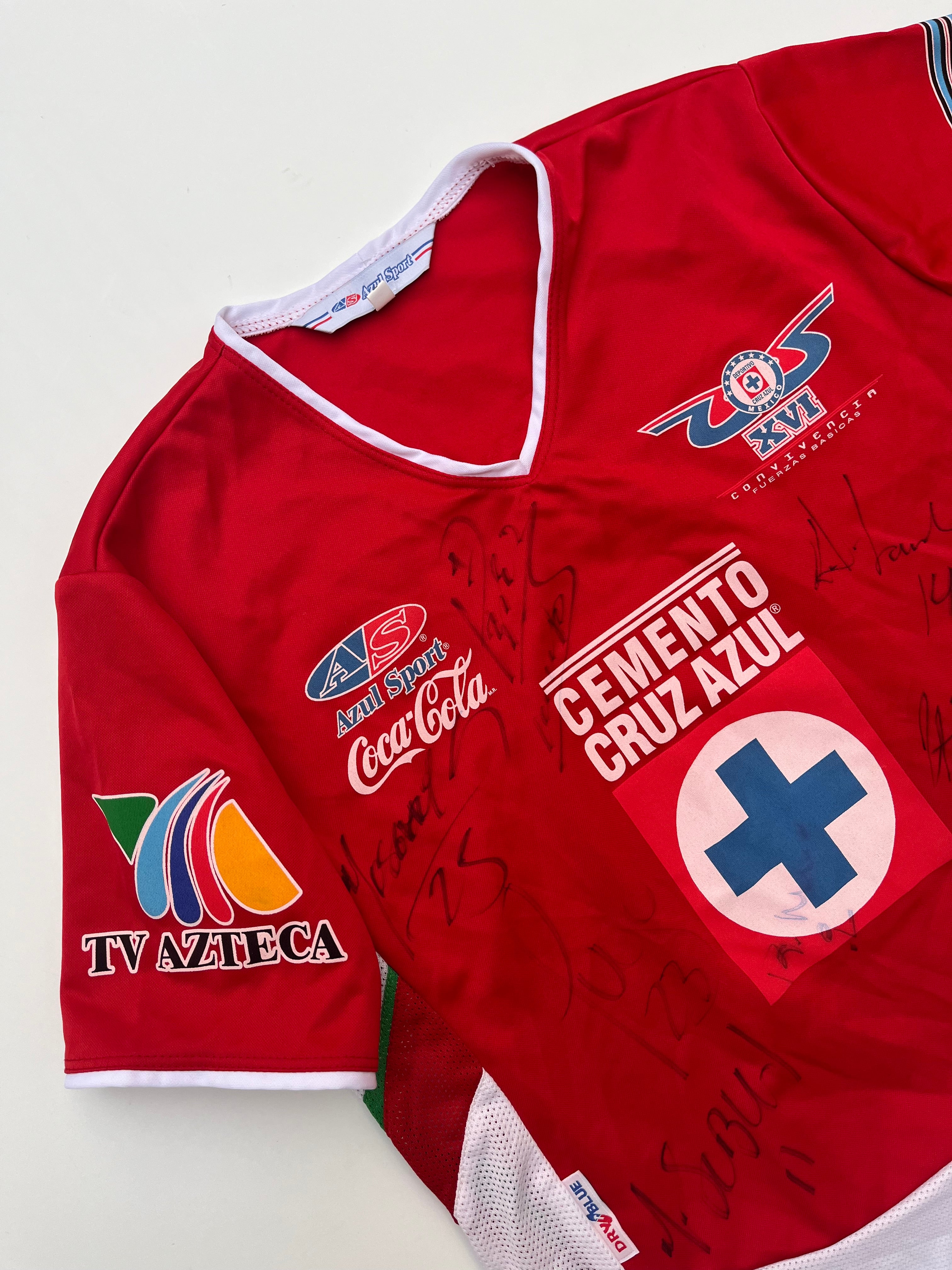 Jersey Cruz Azul Fuerzas Básicas Especial XVI Convivencia 2007 Autografiado (L Niño)