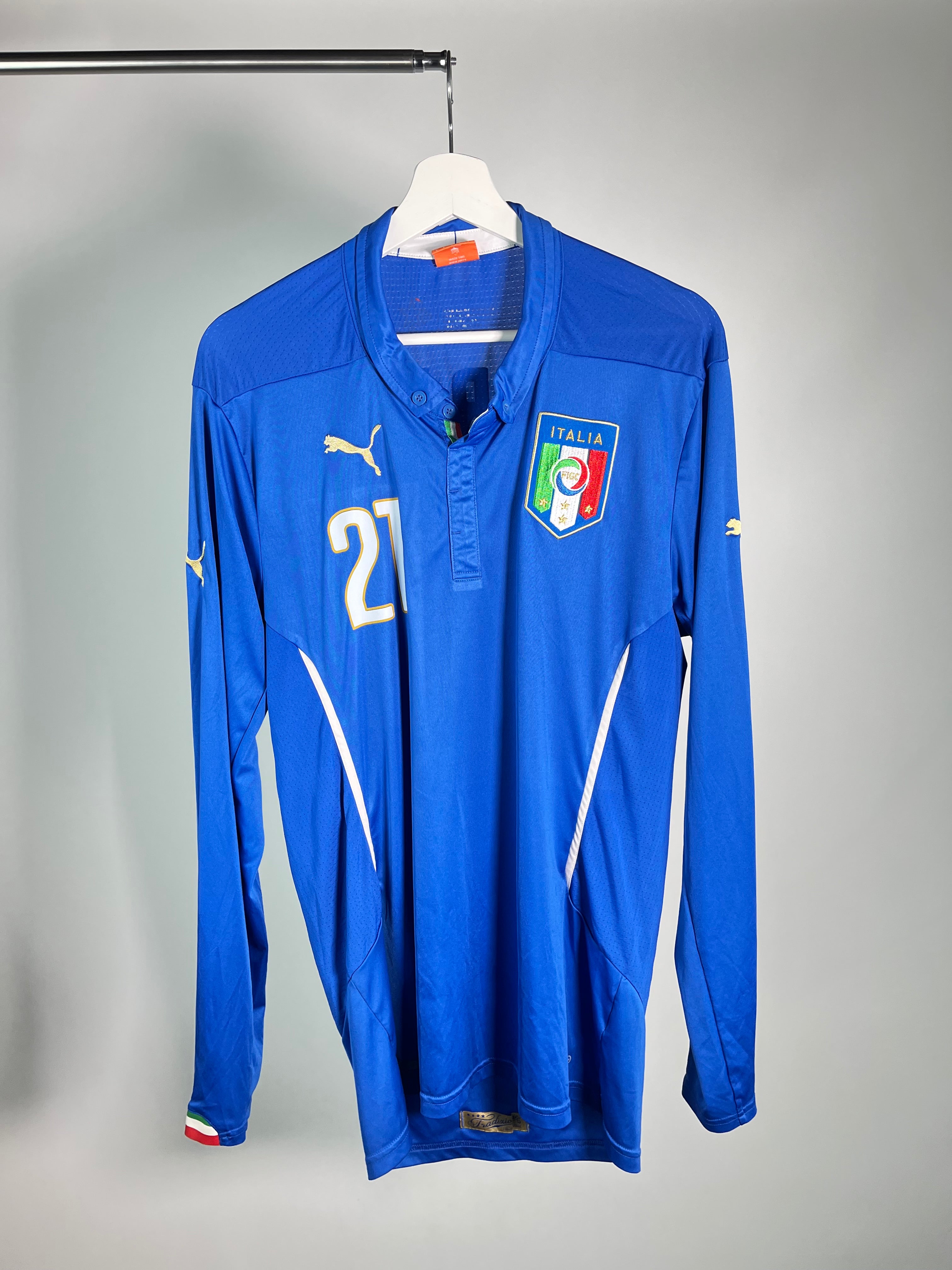 Jersey Italia Local 2014 2016 Manga Larga Andrea Pirlo (L)