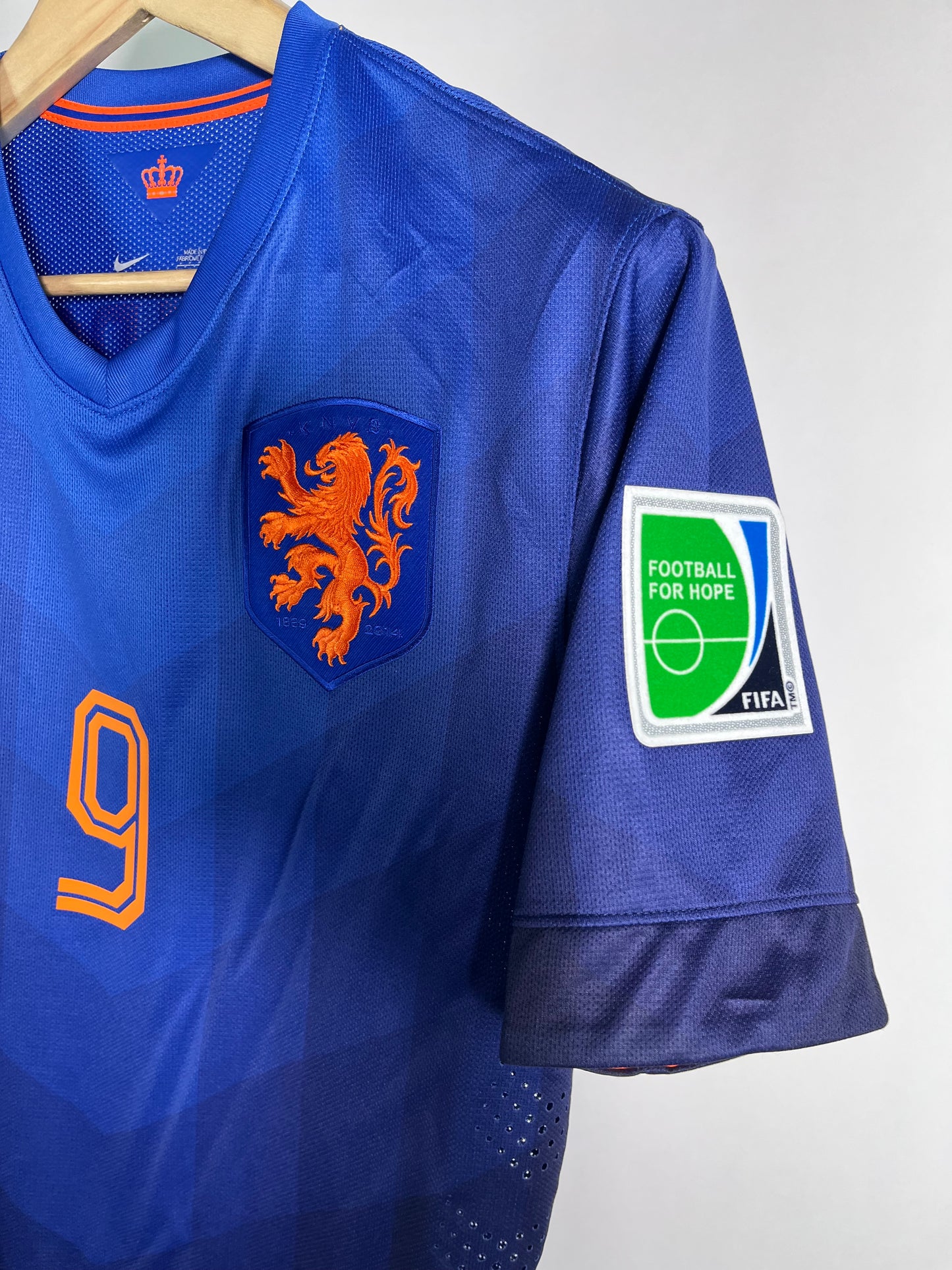 Jersey Holanda Visita 2014 2015 Versión Jugador *Mundial Brasil* Robin Van Persie (L)