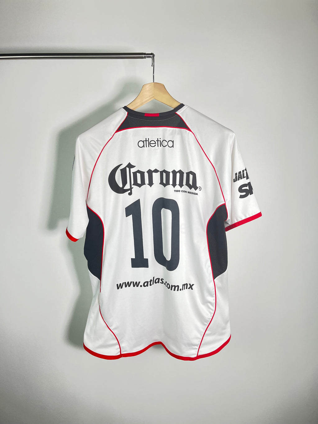 Jersey Atlas Visita 2007 2008 Utilería Emanuel Centurión (L)