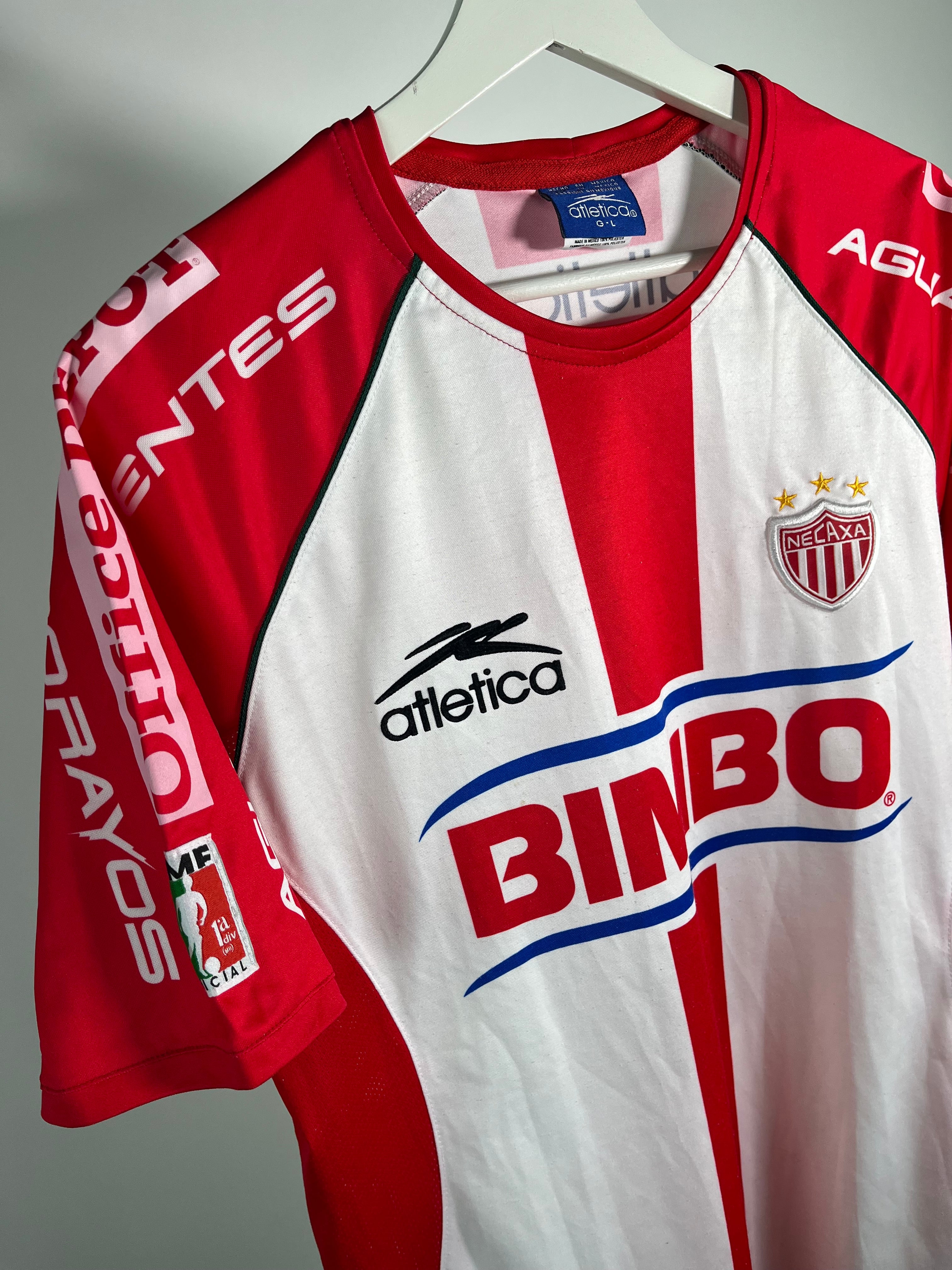 Jersey Necaxa Local 2003 2004 Utilería Miguel Acosta (L)