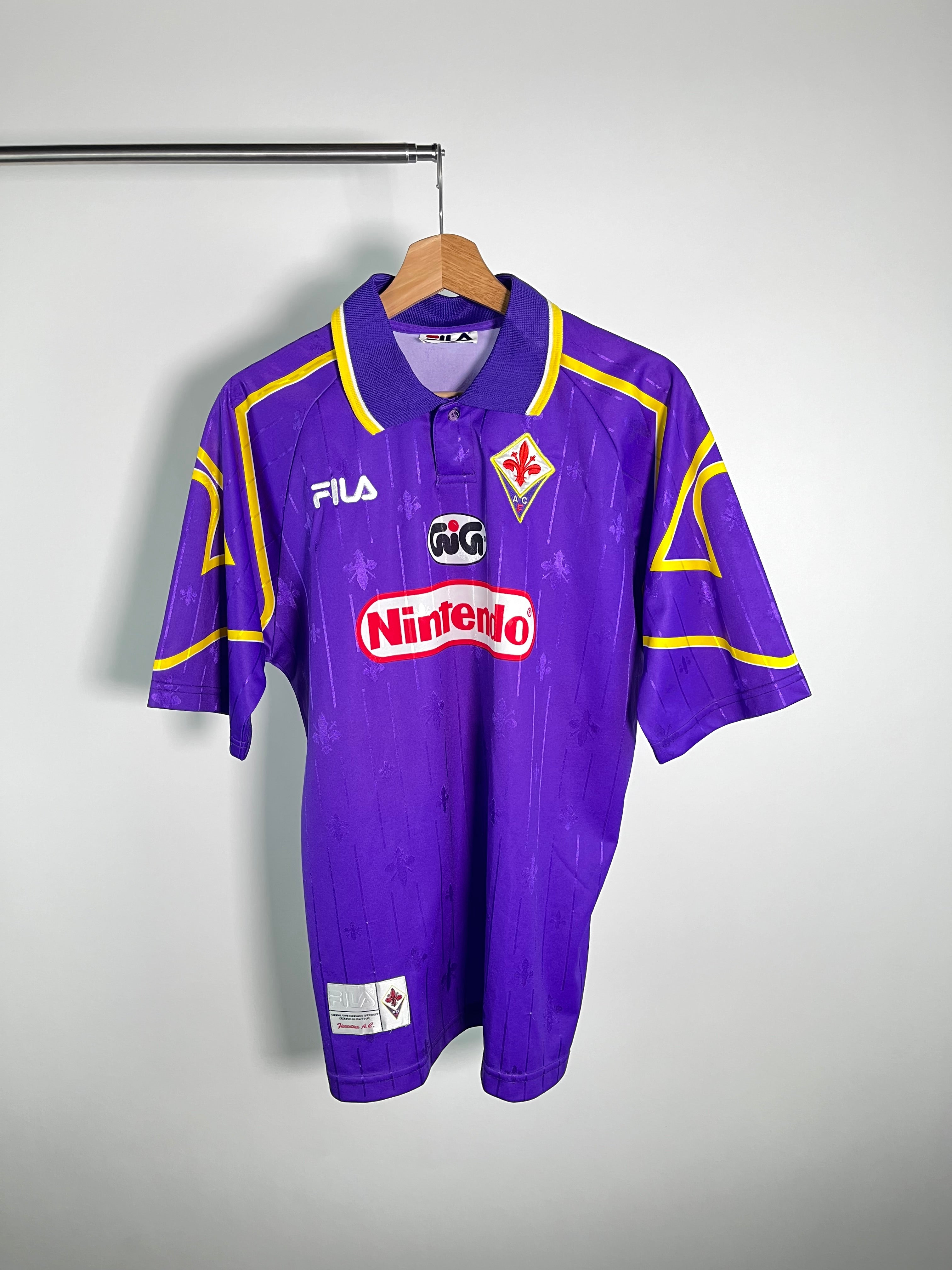 【正規97-98FILA Fiorentina L/S BATISTUTA#9】 正規97-98FILA Fiorentina L/S BATISTUTA#9】 正規97-98FILA
