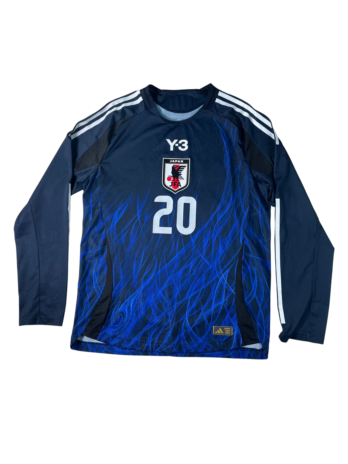 Jersey Japón Local 2024 2026 Edición Yohji Yamamoto Y-3 Versión Jugador Manga Larga Takefusa Kubo (M)