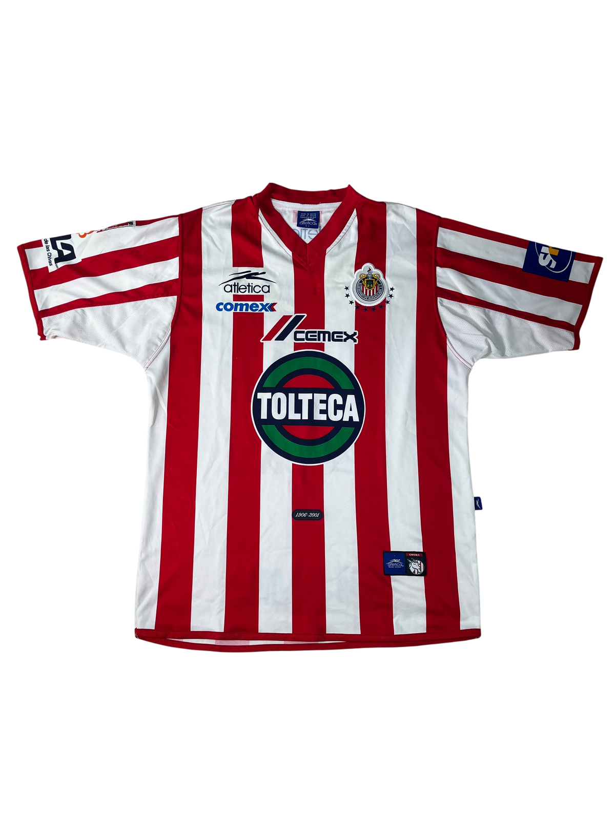 Jersey Chivas Local 2001 2002 Utilería Israel López (L)
