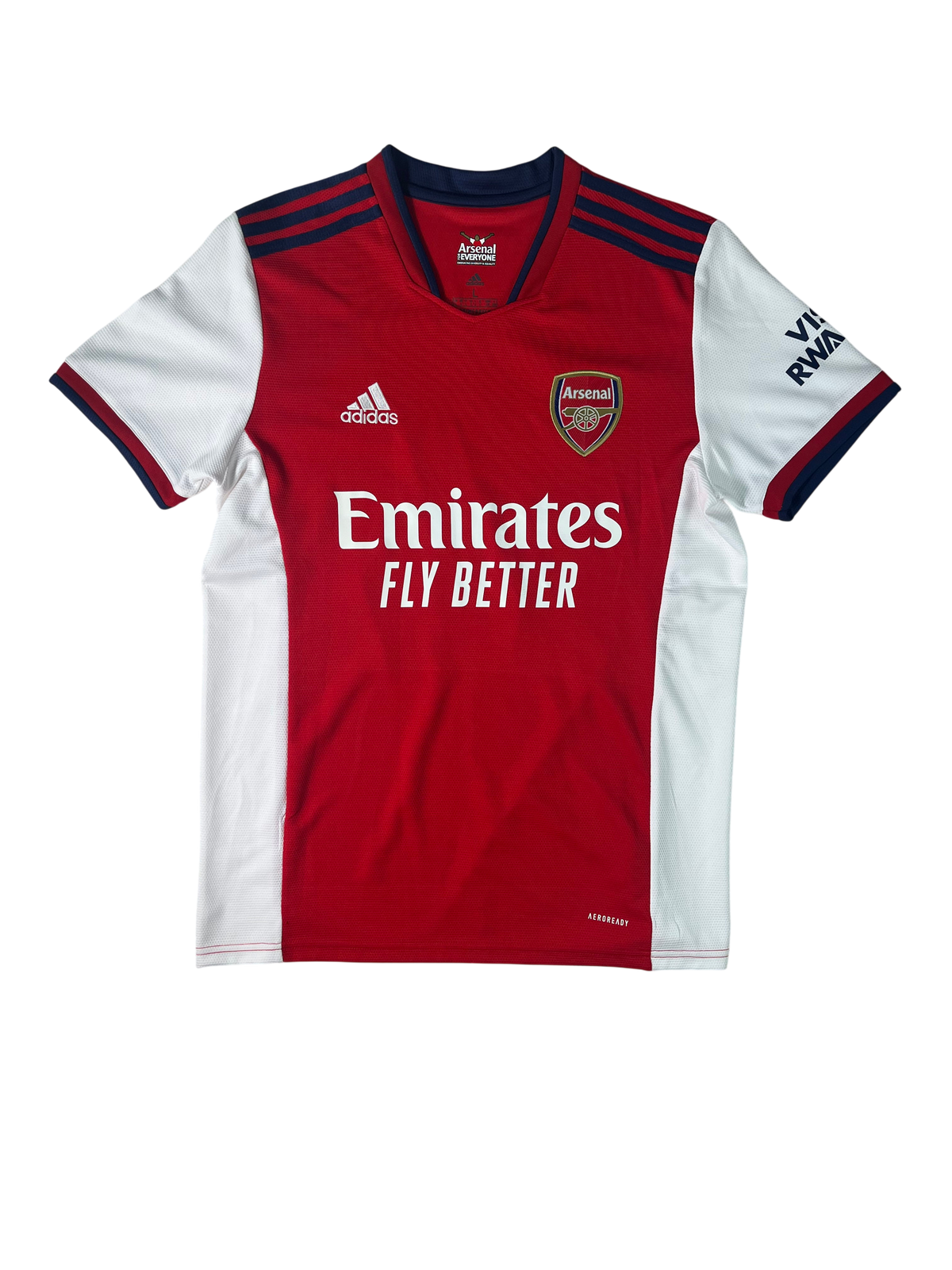 Jersey Arsenal Local 2021 2022 Autografiada Pierre Emerick Aubameyang (L)