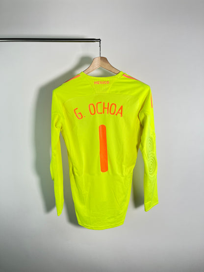 Jersey México Portero 2008 2010 Versión Jugador Manga Larga Guillermo Ochoa (M)