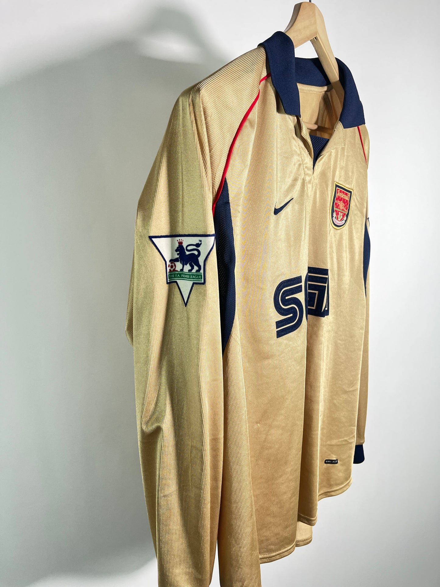 Jersey Arsenal Visita 2001 2002 Manga Larga (L)