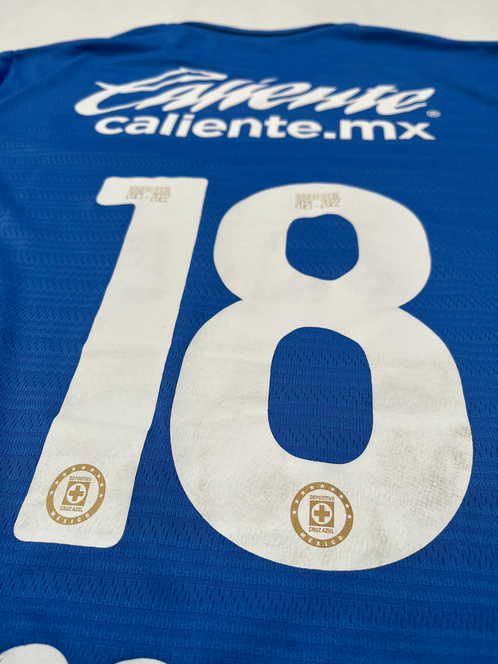 Jersey Cruz Azul Local 2021 2022 Match Worn Lucas Passerini (L)