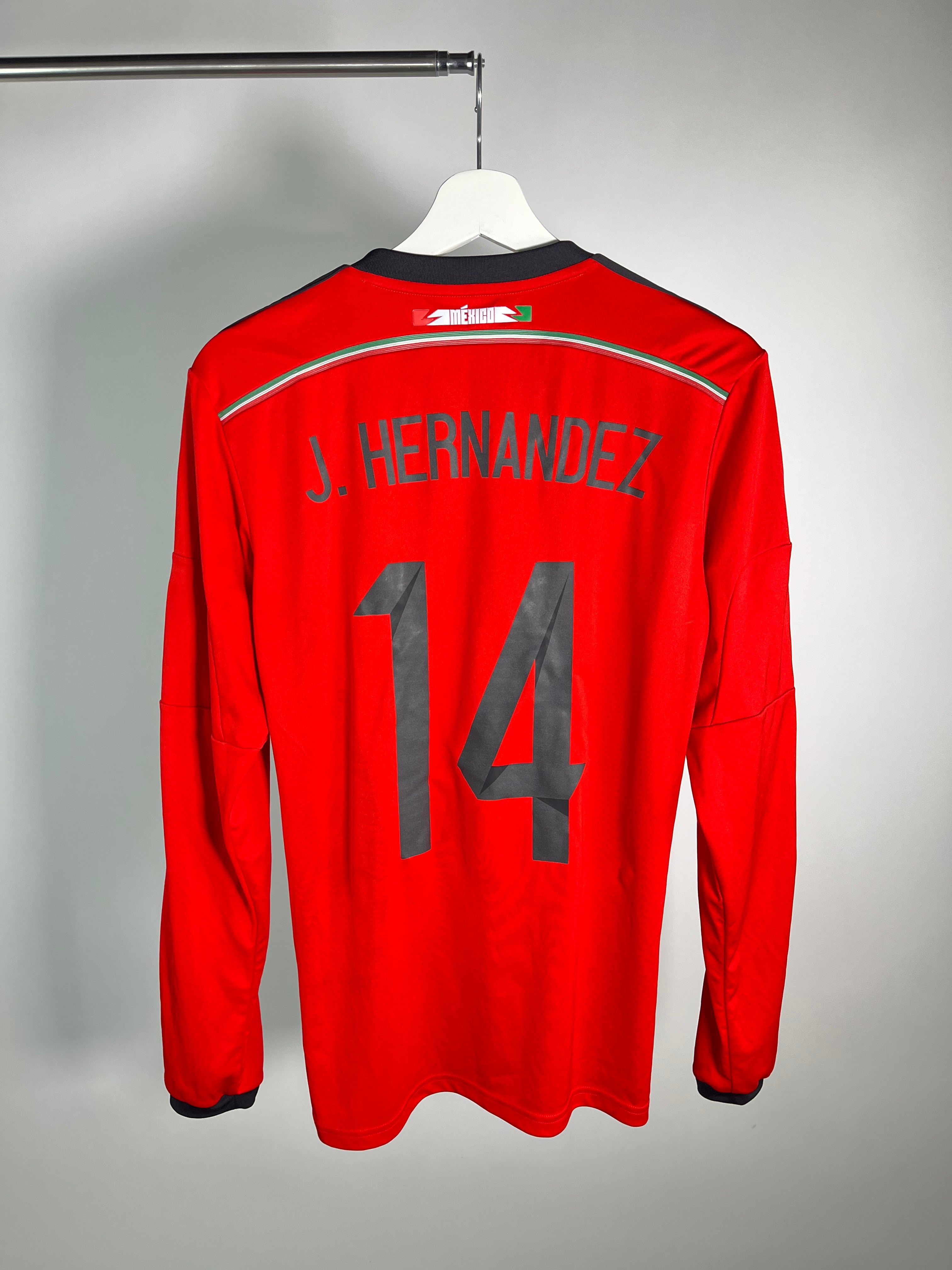 Jersey México Visita 2014 2015 *Match Detail vs Brasil* Javier Hernandez Manga Larga (S)