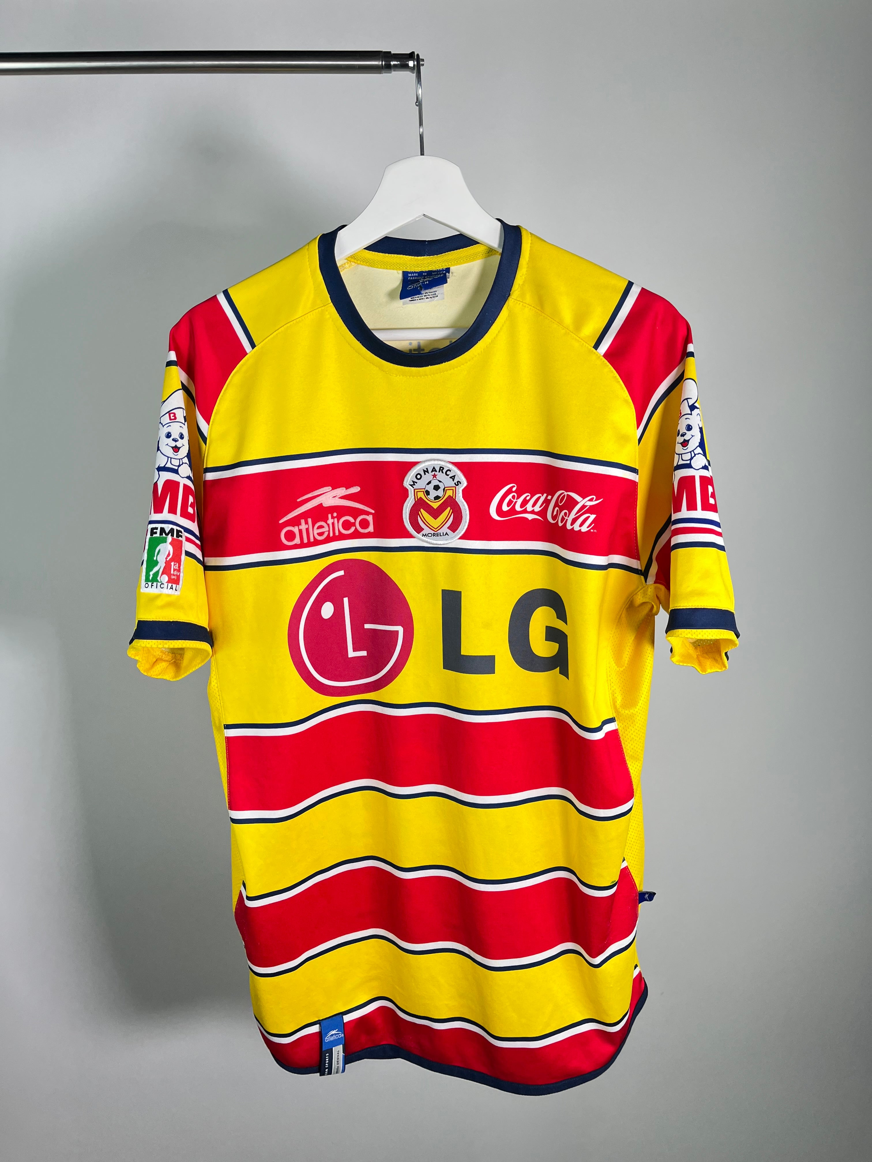 Jersey Monarcas Morelia Local 2002 2003 Match Worn Jorge Almirón (M)