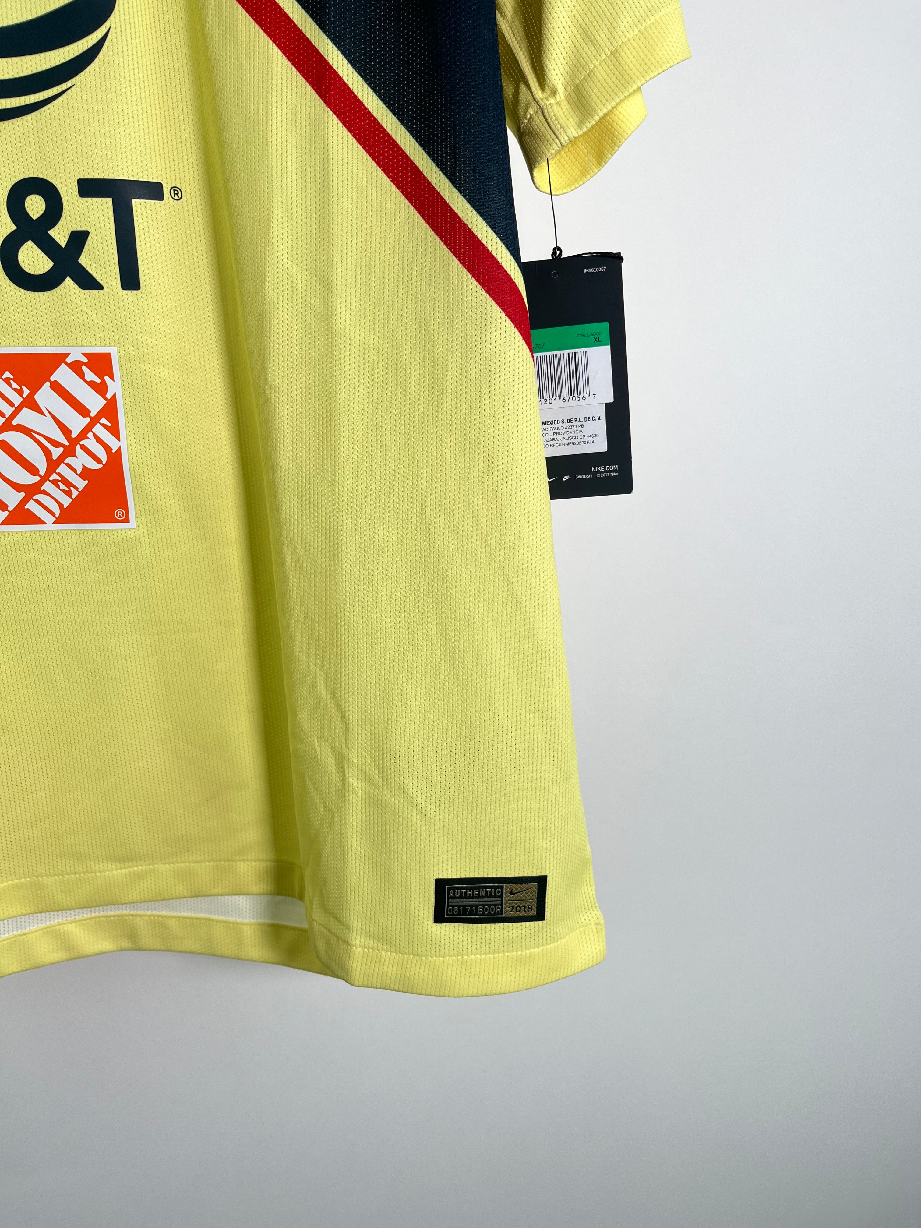 Jersey Club America Local 2018 2019 Versión Jugador *C/Etiquetas* (XL)