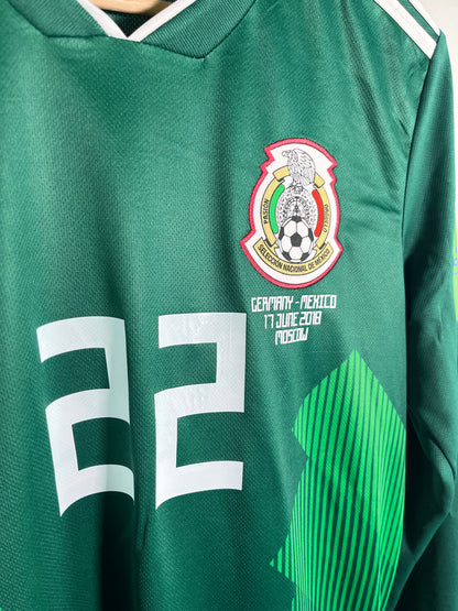 Jersey México Local 2018 2019 Manga Larga *Match Detail vs Alemania* Hirving Lozano (M)