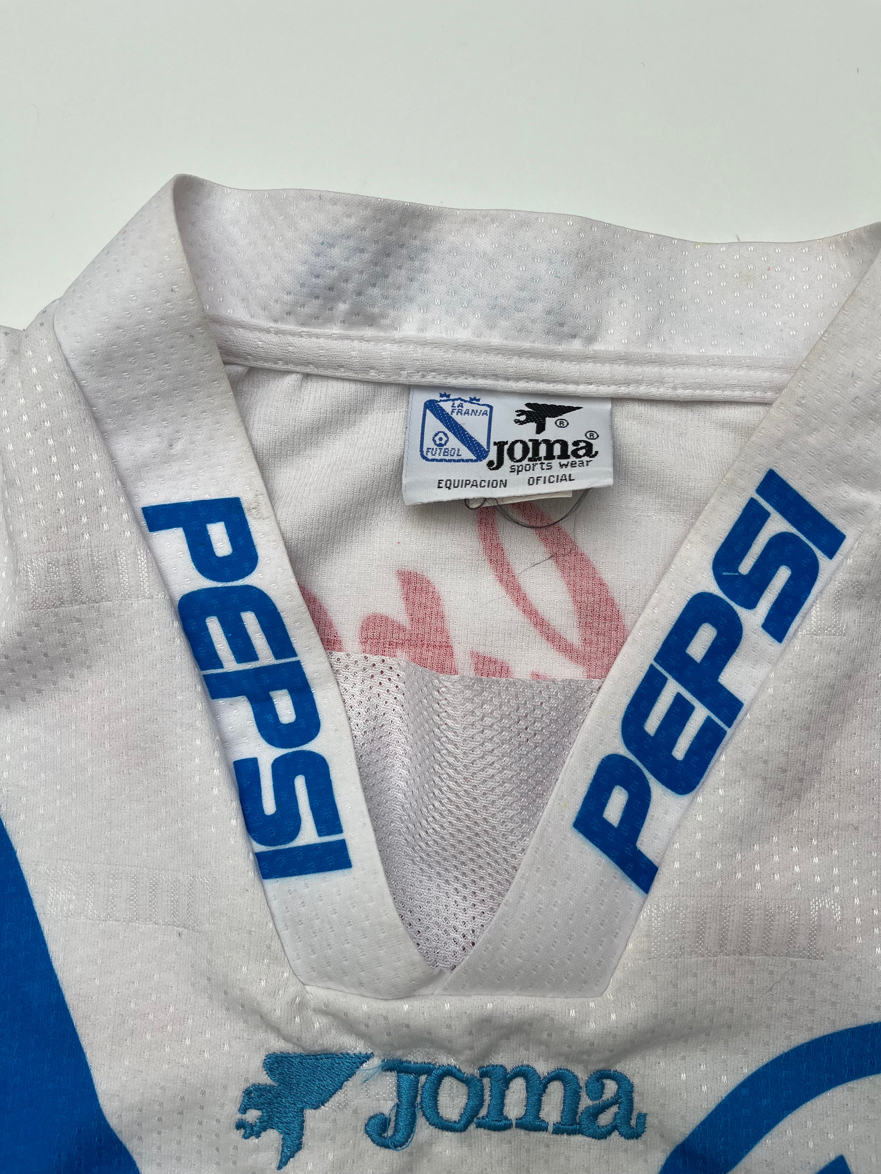 Jersey Puebla Local 1998 1999 Match Worn Edgar Plascencia (L)