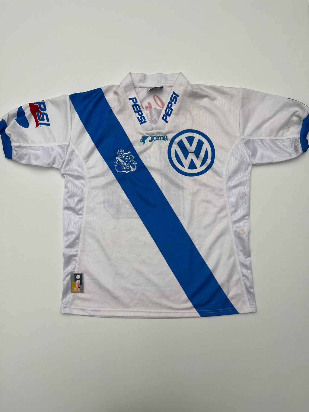 Jersey Puebla Local 1998 1999 Match Worn Edgar Plascencia (L)