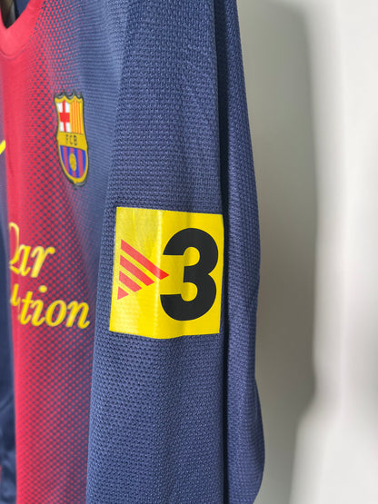 Jersey Barcelona Local 2012 2013 Manga Larga Lionel Messi (M)