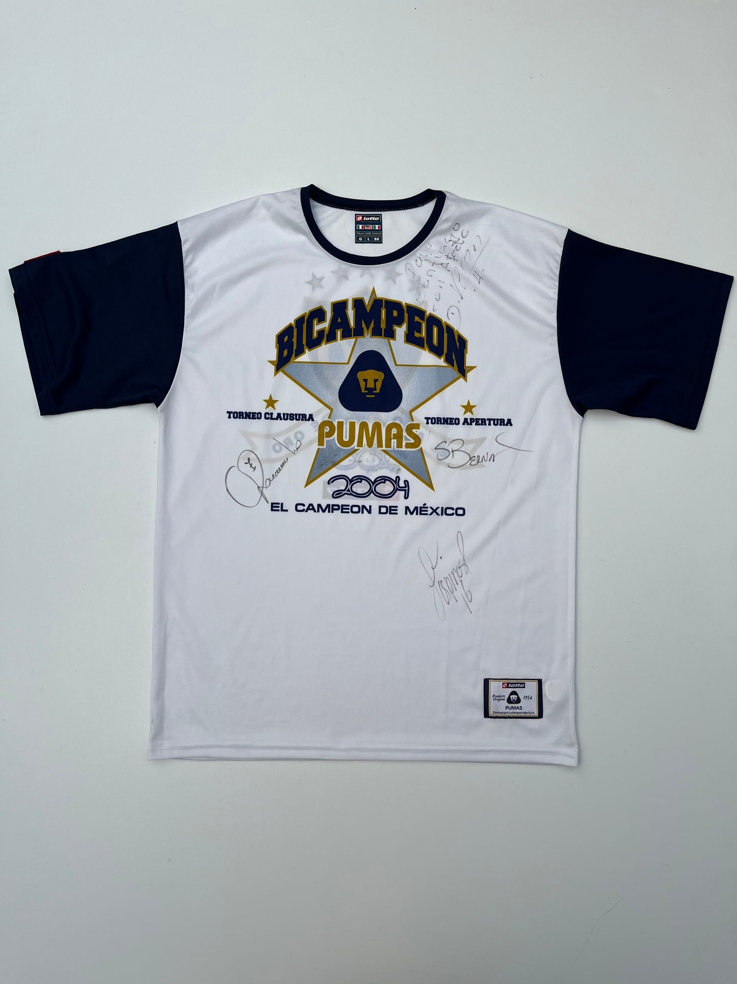 Jersey Pumas Especial Campeones 2004 Autografiado (L)