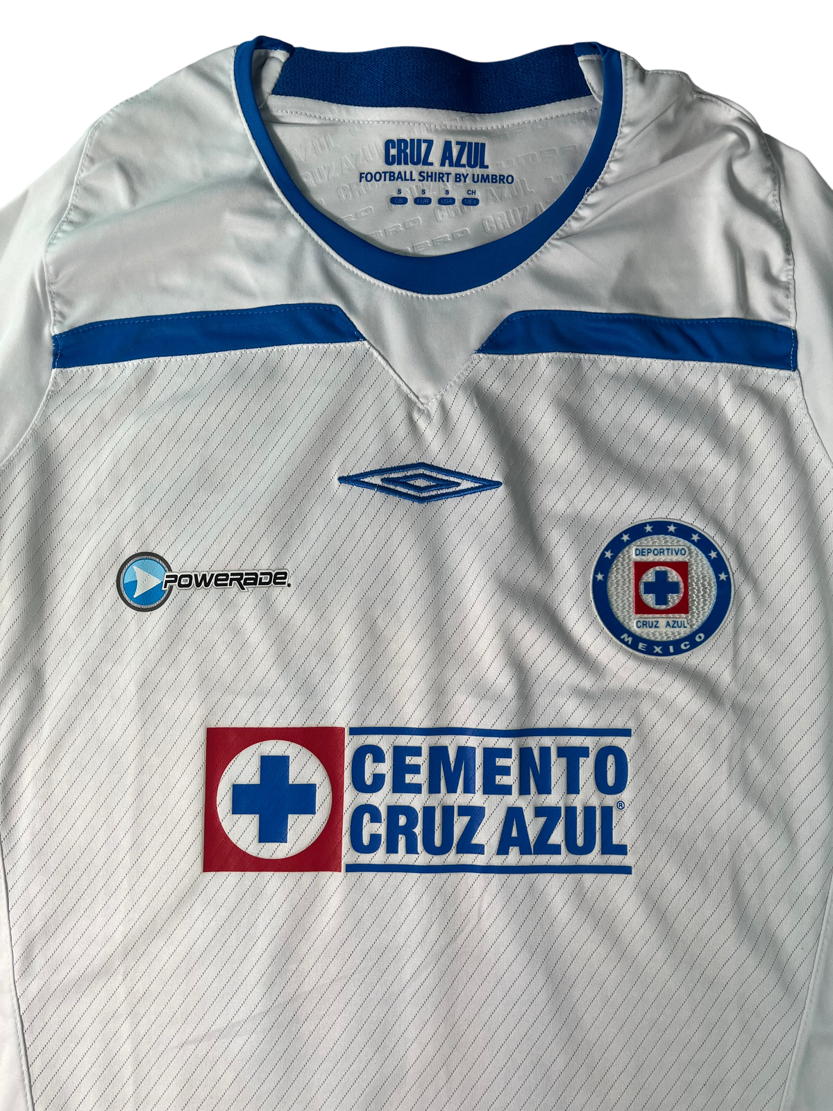 Jersey Cruz Azul Visita 2009 2010 Autografiada Christian "Chaco" Giménez (S)