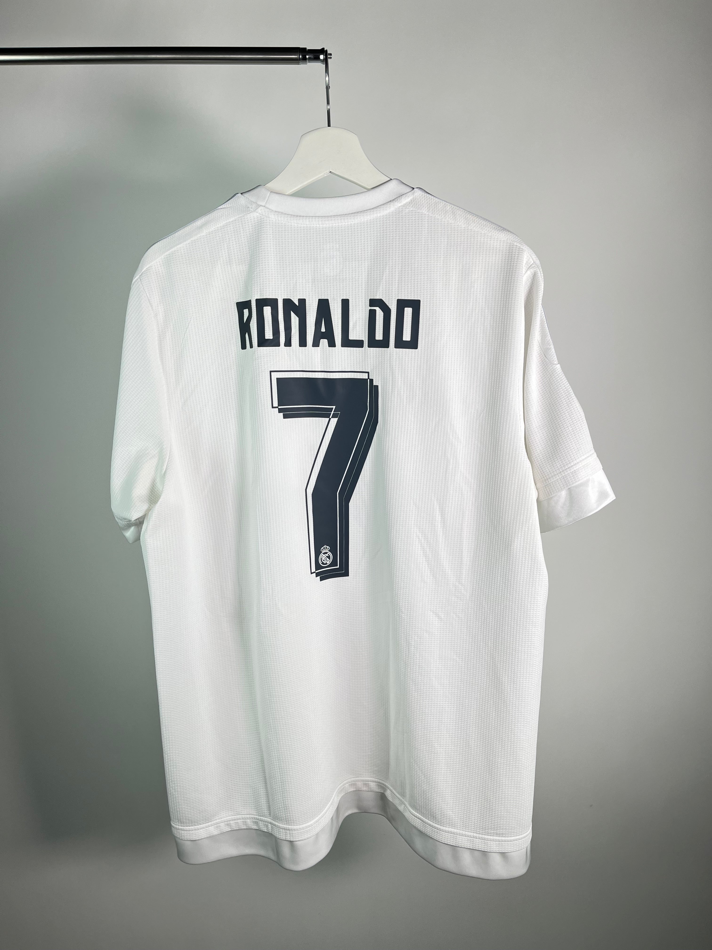 Jersey Real Madrid Local 2015 2016 *Champions League* Cristiano Ronaldo (XL)