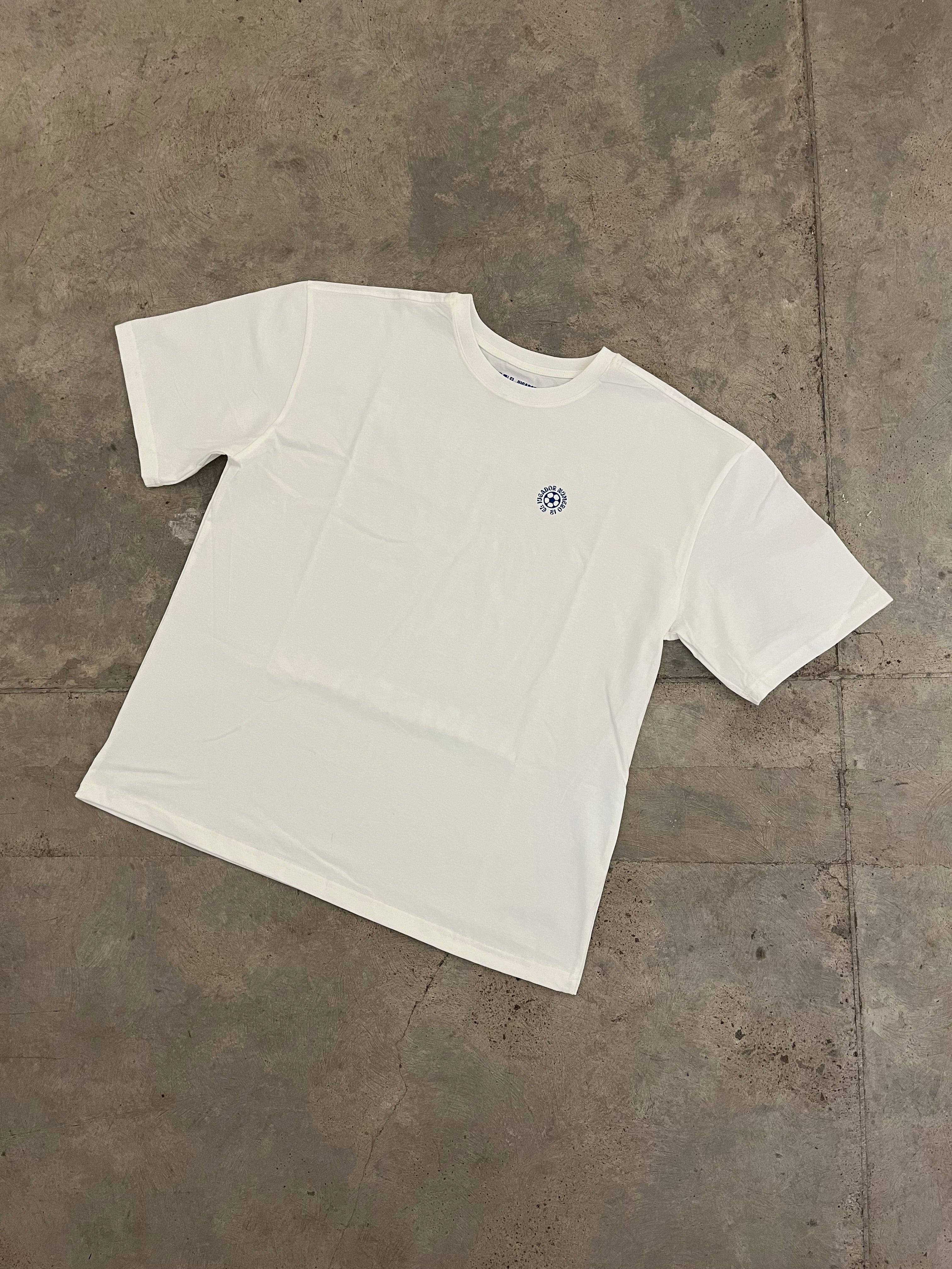 Playera El Jugador Número 12 Blanca (Oversized Fit)