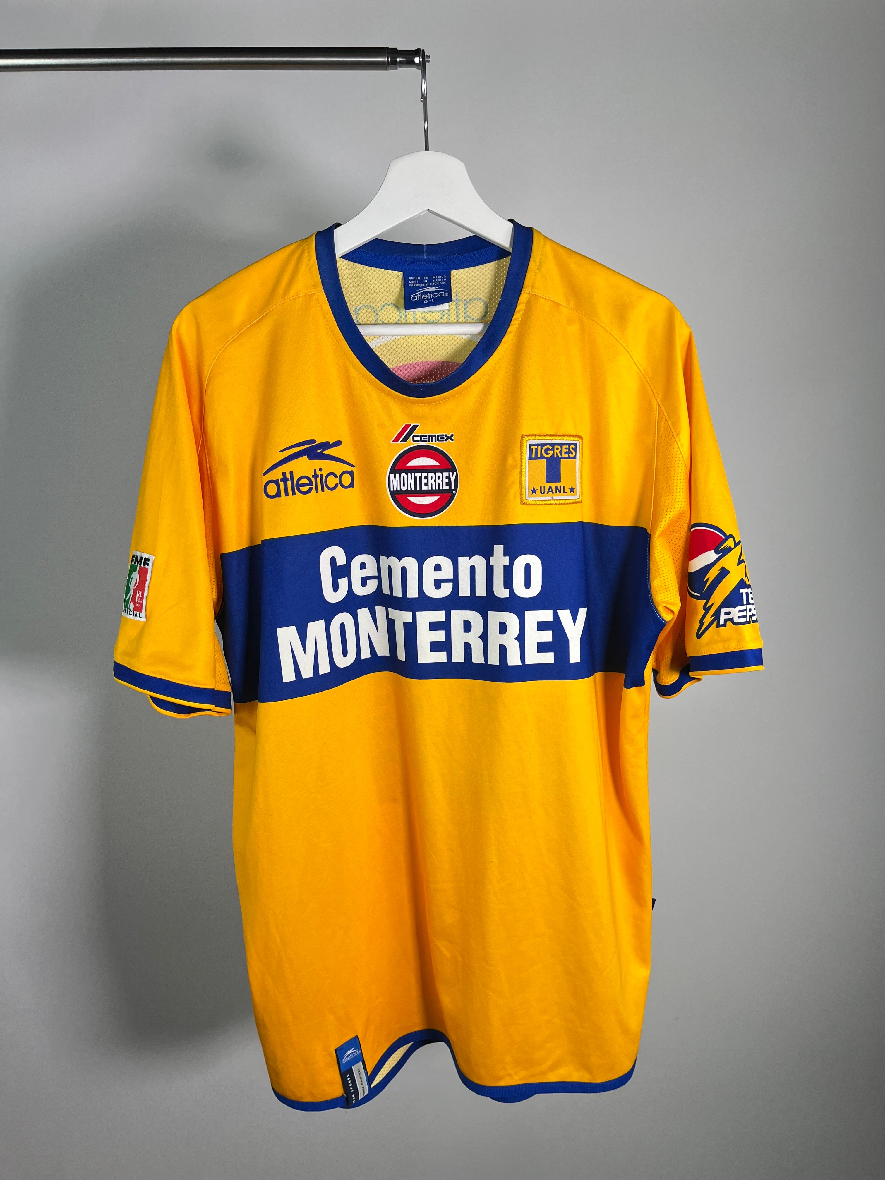 Jersey Tigres Local 2002 2003 Match Worn Carlos Ochoa (L)