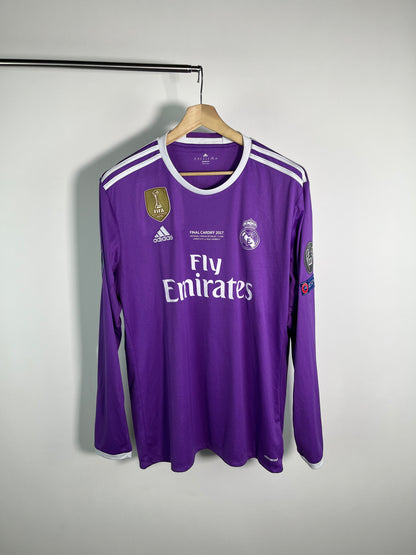Jersey Real Madrid Visita 2016 2017 *Final Champions League* Manga Larga Cristiano Ronaldo (XL)