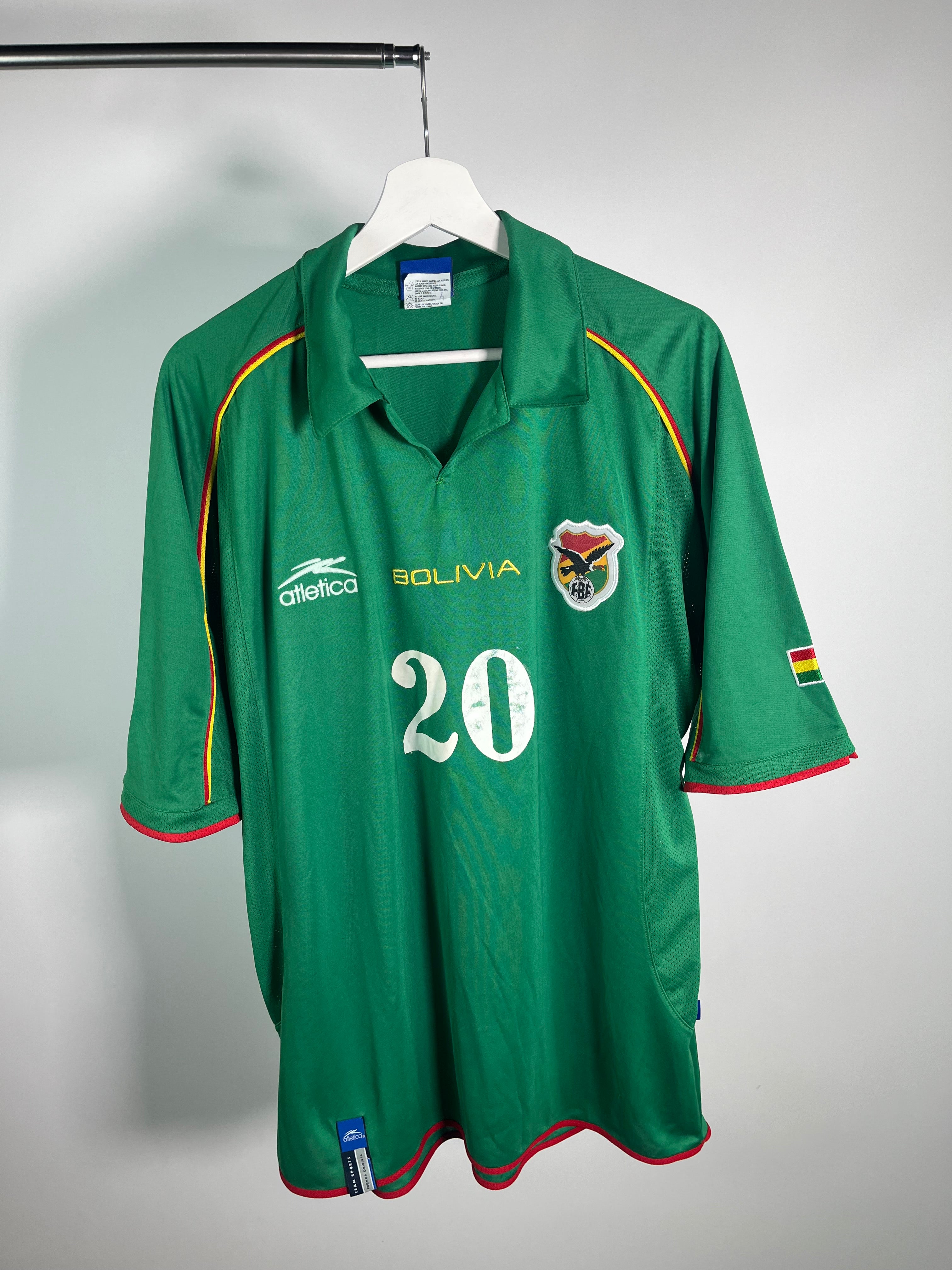 Jersey Bolivia Local 2003 2004 Match Worn Joaquín Botero (L)