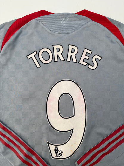 Jersey Liverpool Visita 2008 2009 Manga Larga Formotion Fernando Torres (L)