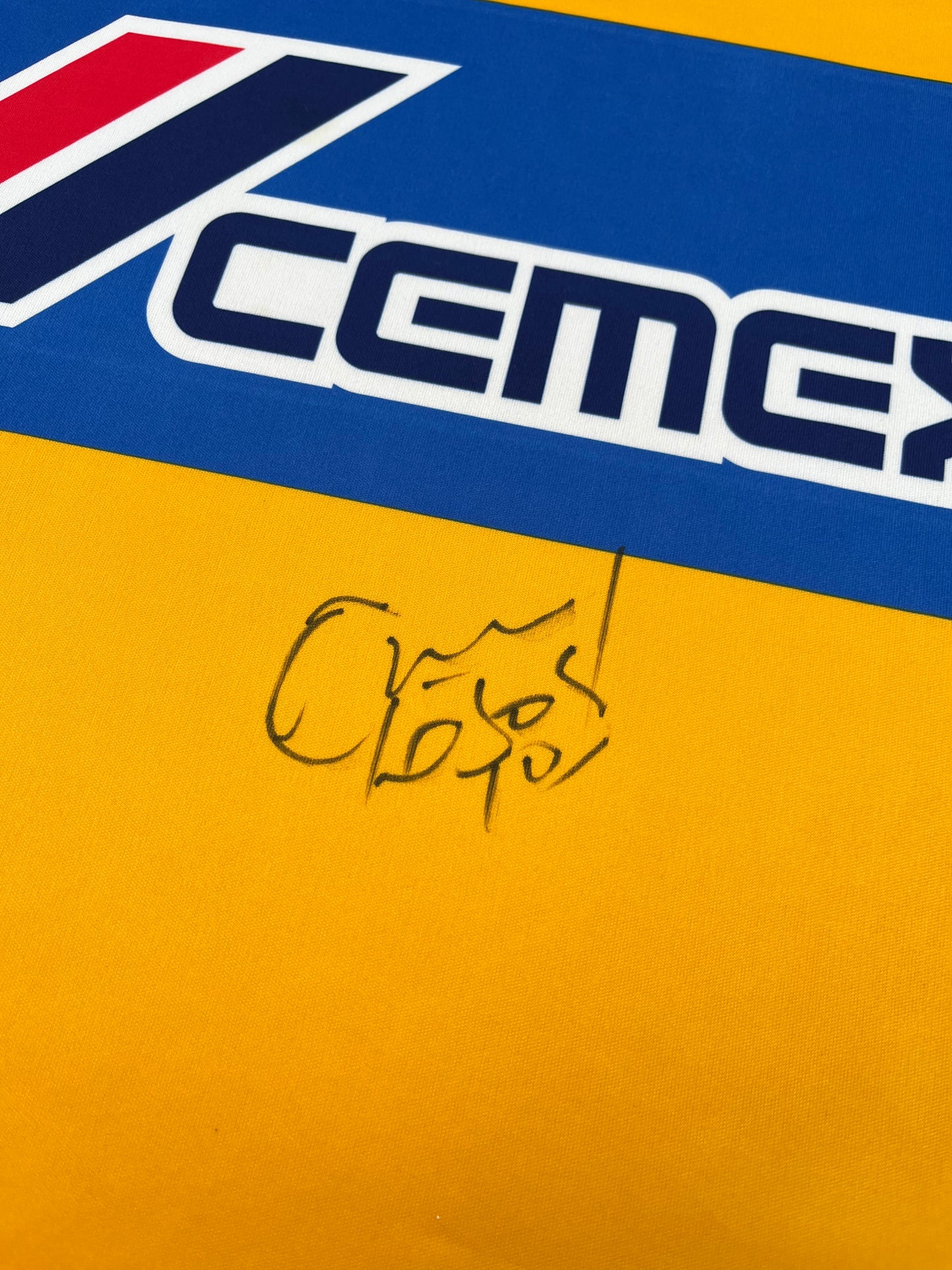 Tigres Home Jersey 2007 2008 Autographed Lucas Lobos (L)