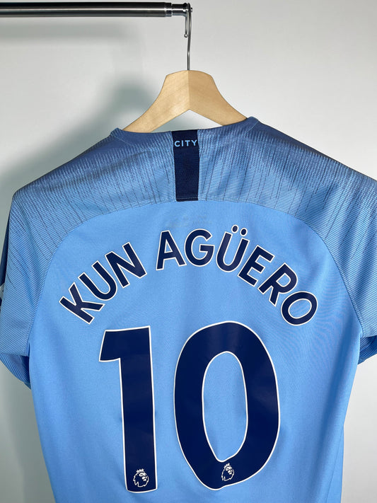 Jersey Manchester City Local 2018 2019 Kun Aguero (M)