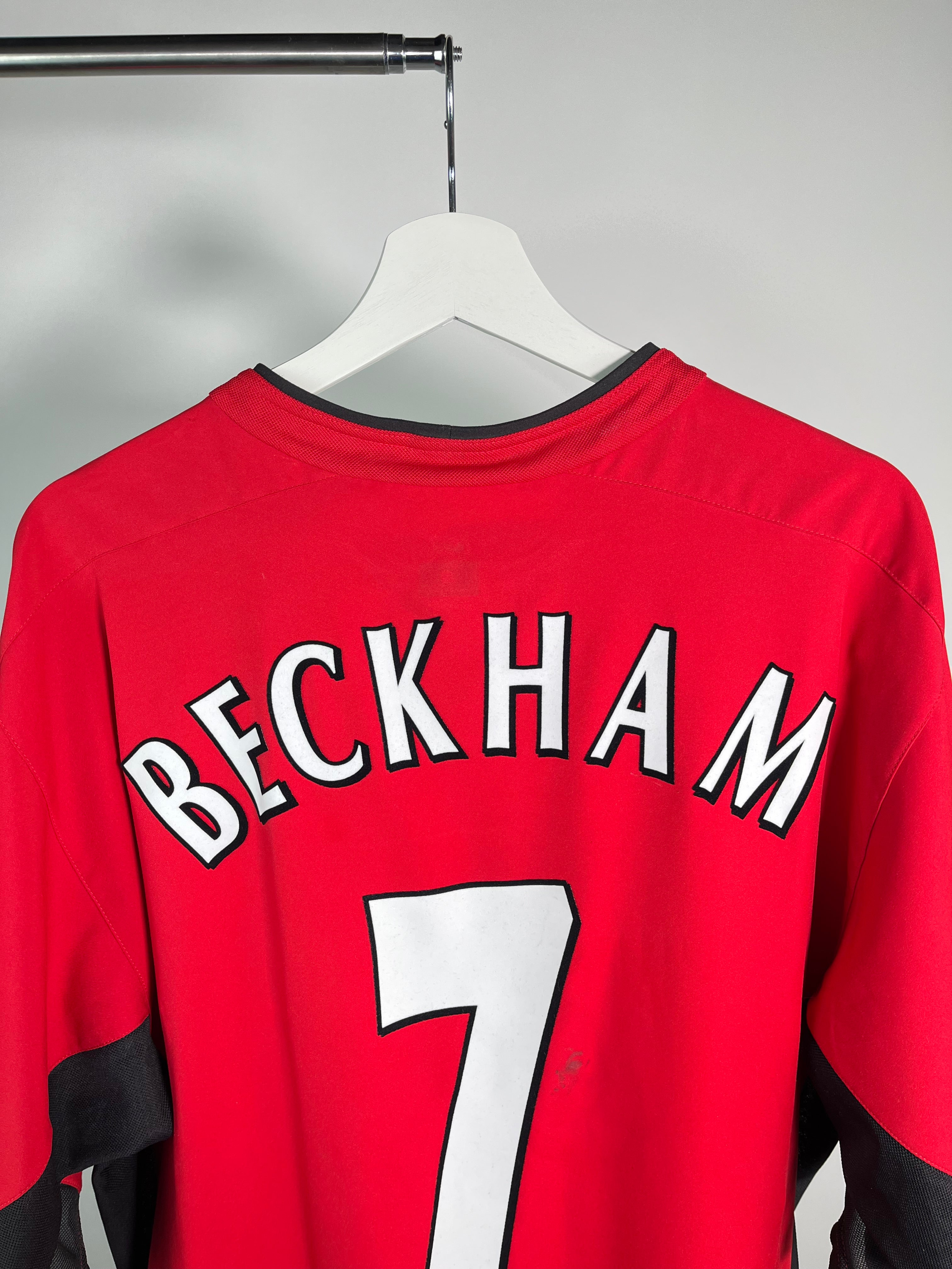 Jersey Manchester United Local 2002 2004 *C/Etiquetas* David Beckham (XL)