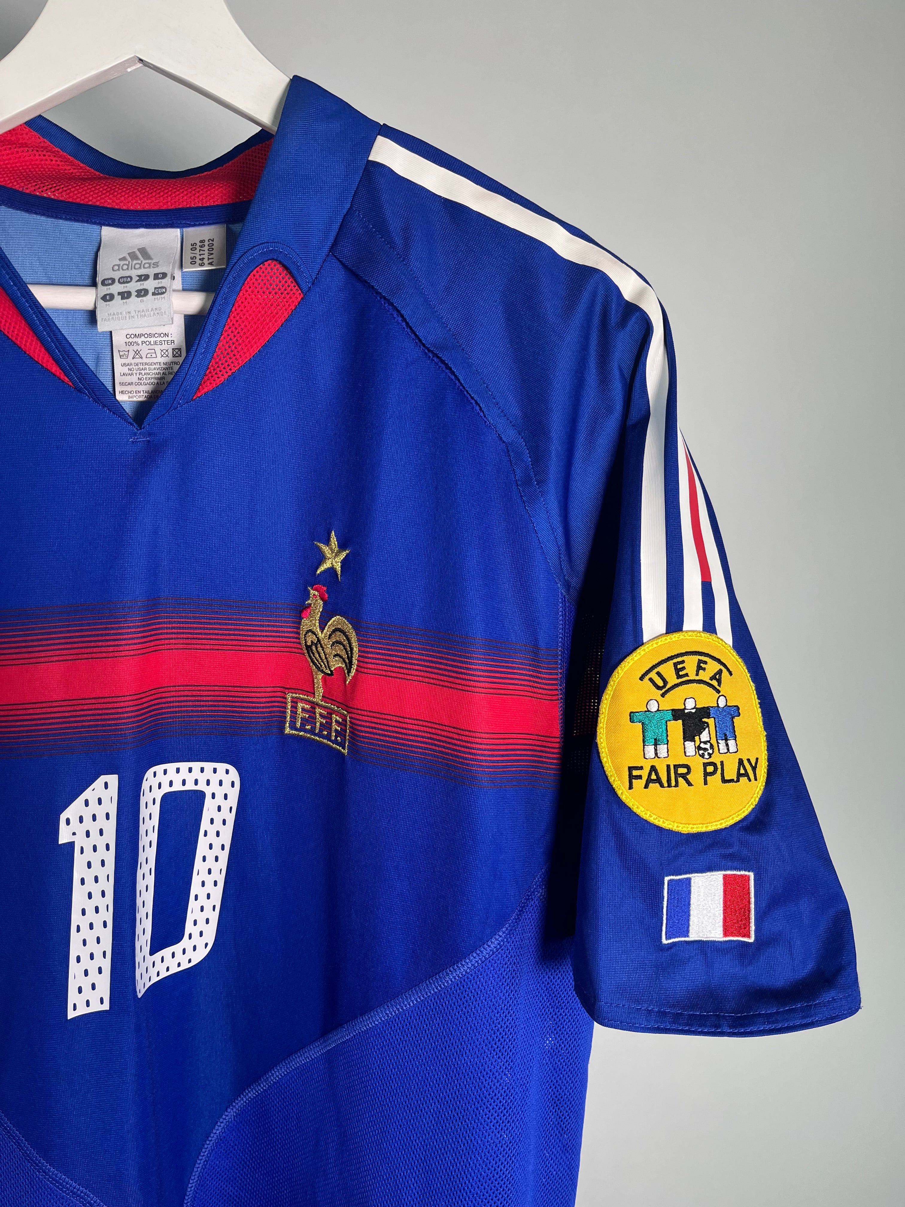 Jersey Francia Local 2004 2006 *Eurocopa* Zinedine Zidane (M)