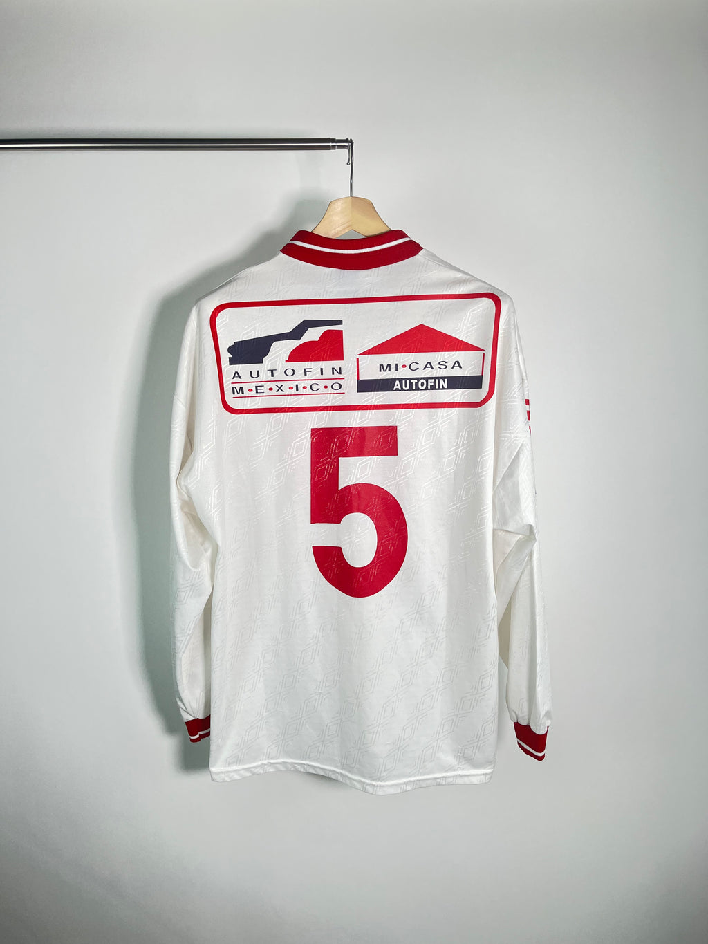 Jersey Toros Neza Visita 1995 1996 Manga Larga Utilería Fernando Guijarro Martínez (XL)