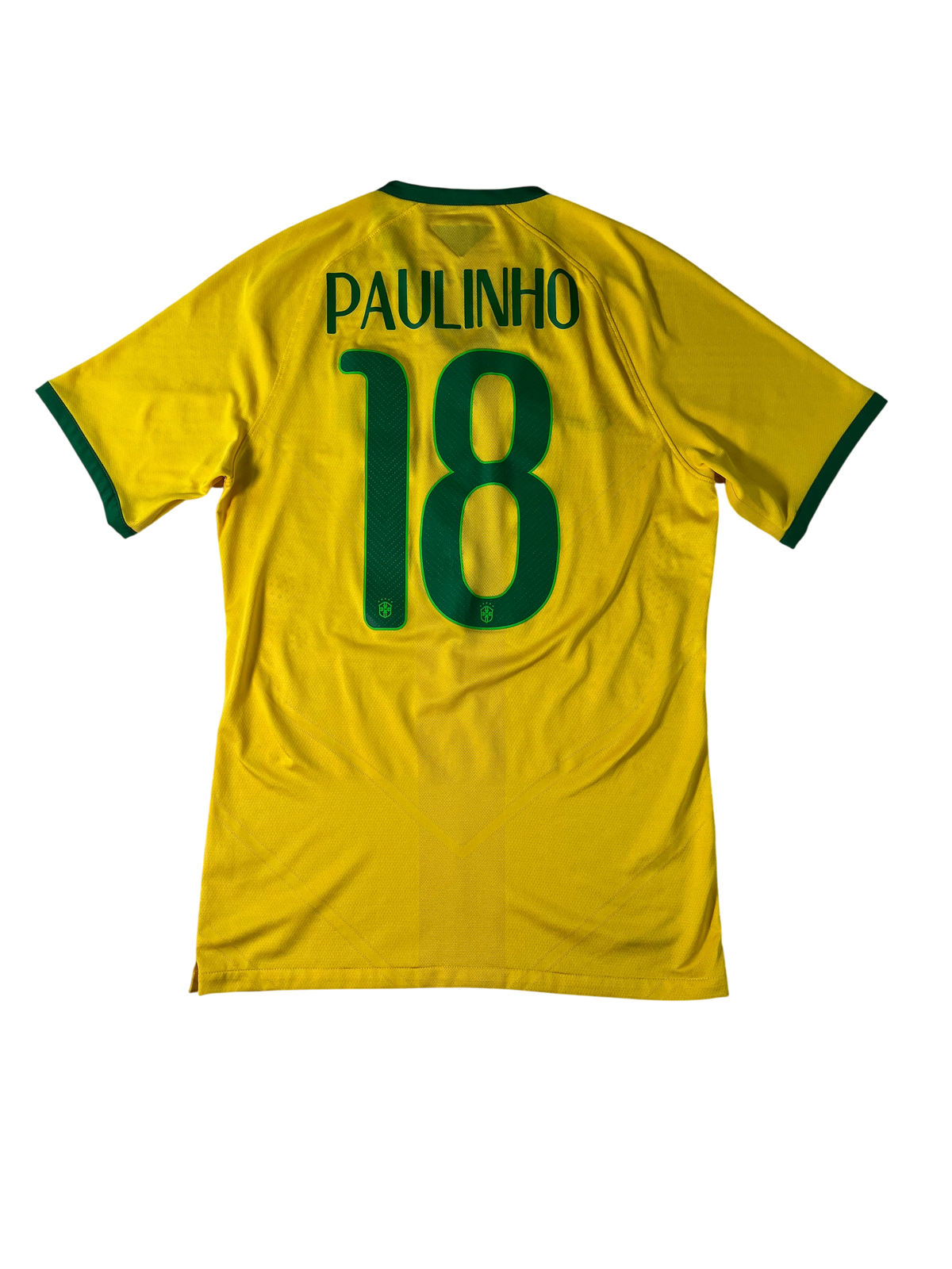 Jersey Brasil Local 2014 2016 Versión Jugador Paulinho (S)